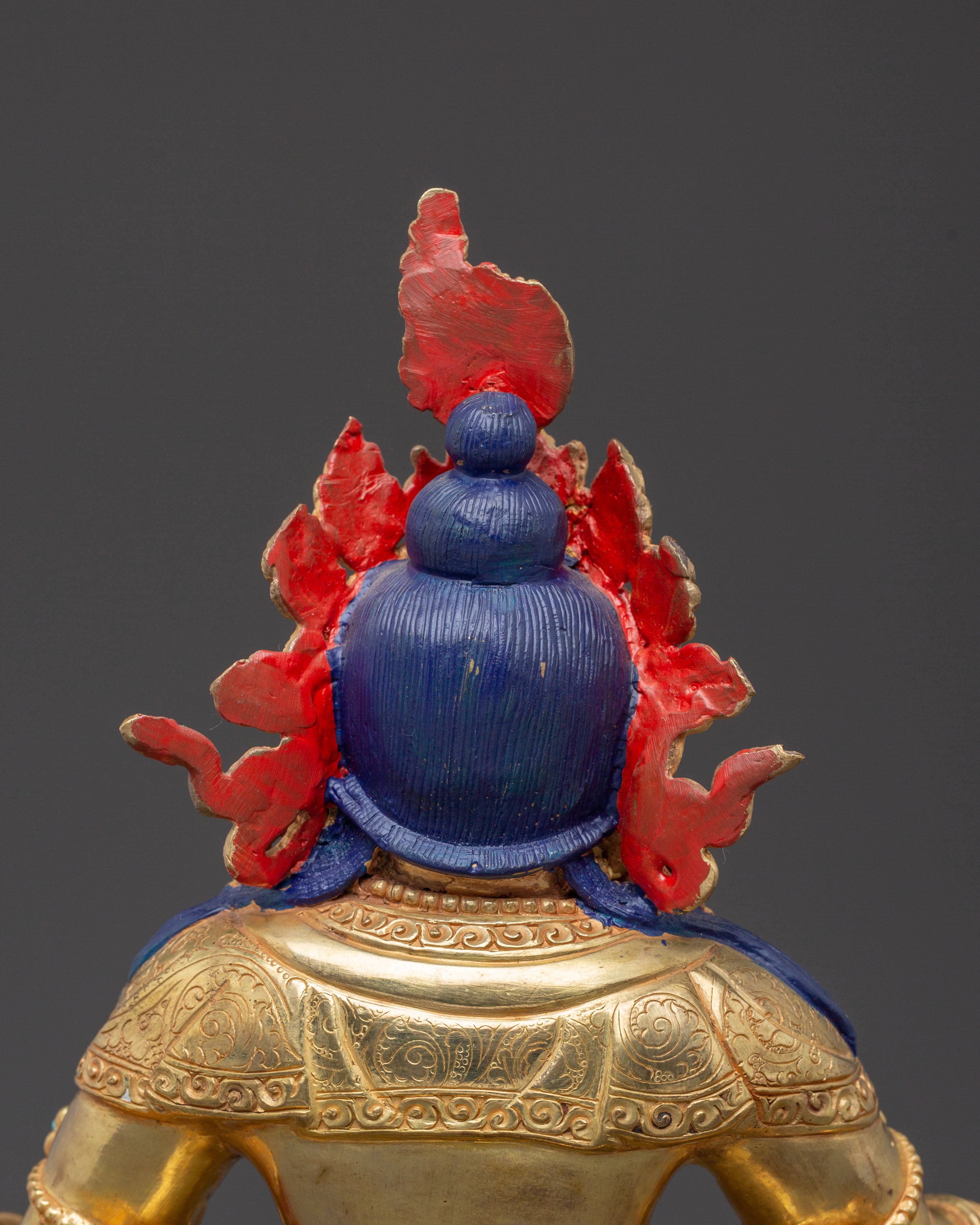 Dzambhala Wealth Prosperity Statue – Hand-Gilded Copper