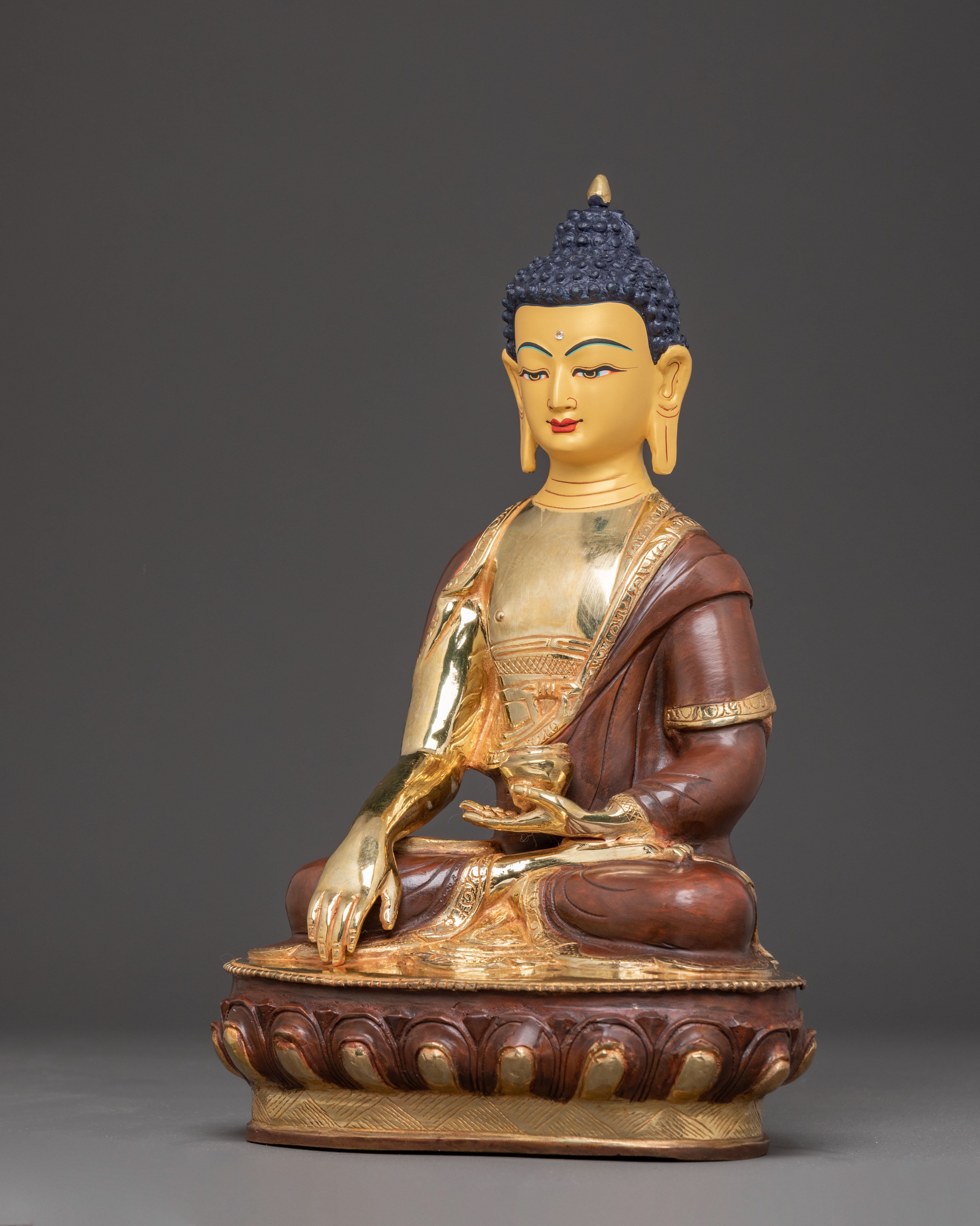 Buddha Shakyamuni Copper Handcrafted Statue | Enlightened Teacher