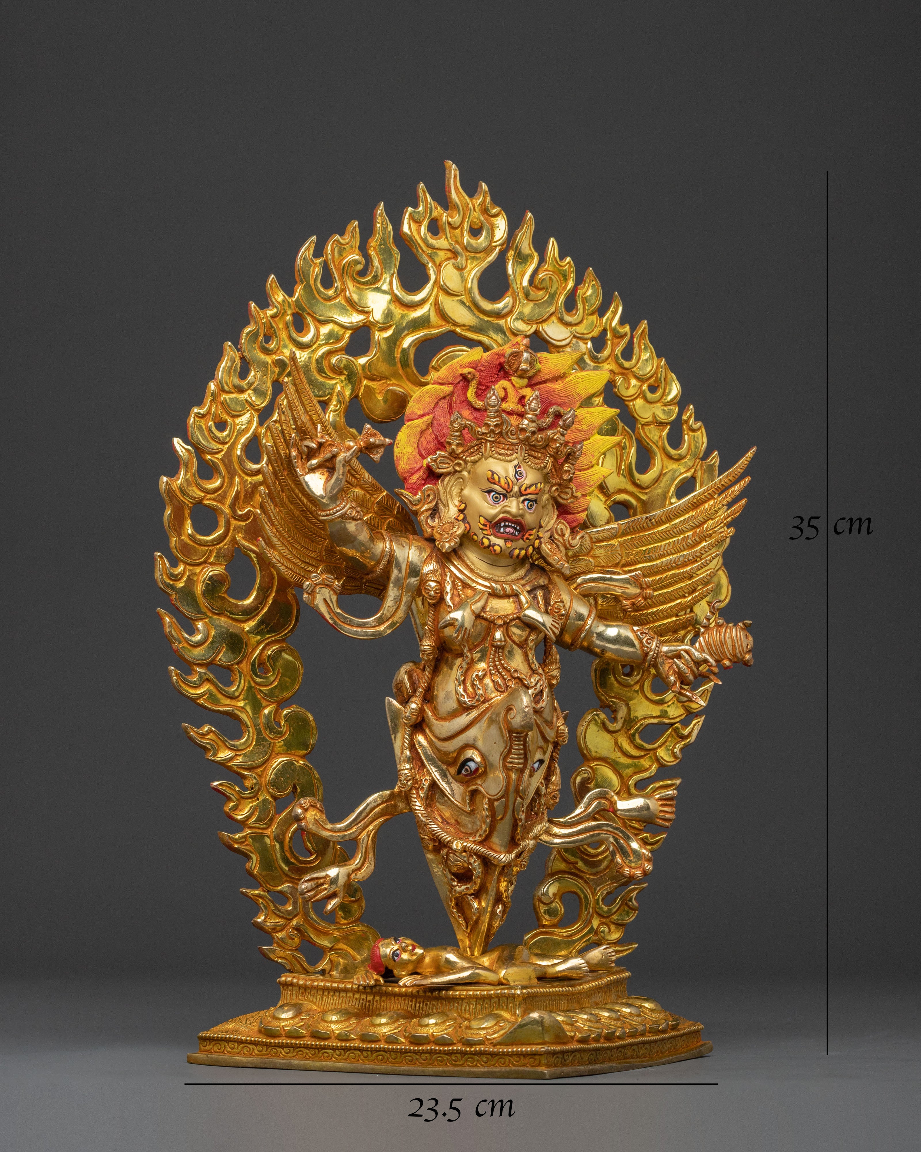 Traditional Vajrakilaya Statue | Wrathful Tantric Deity of Transformation