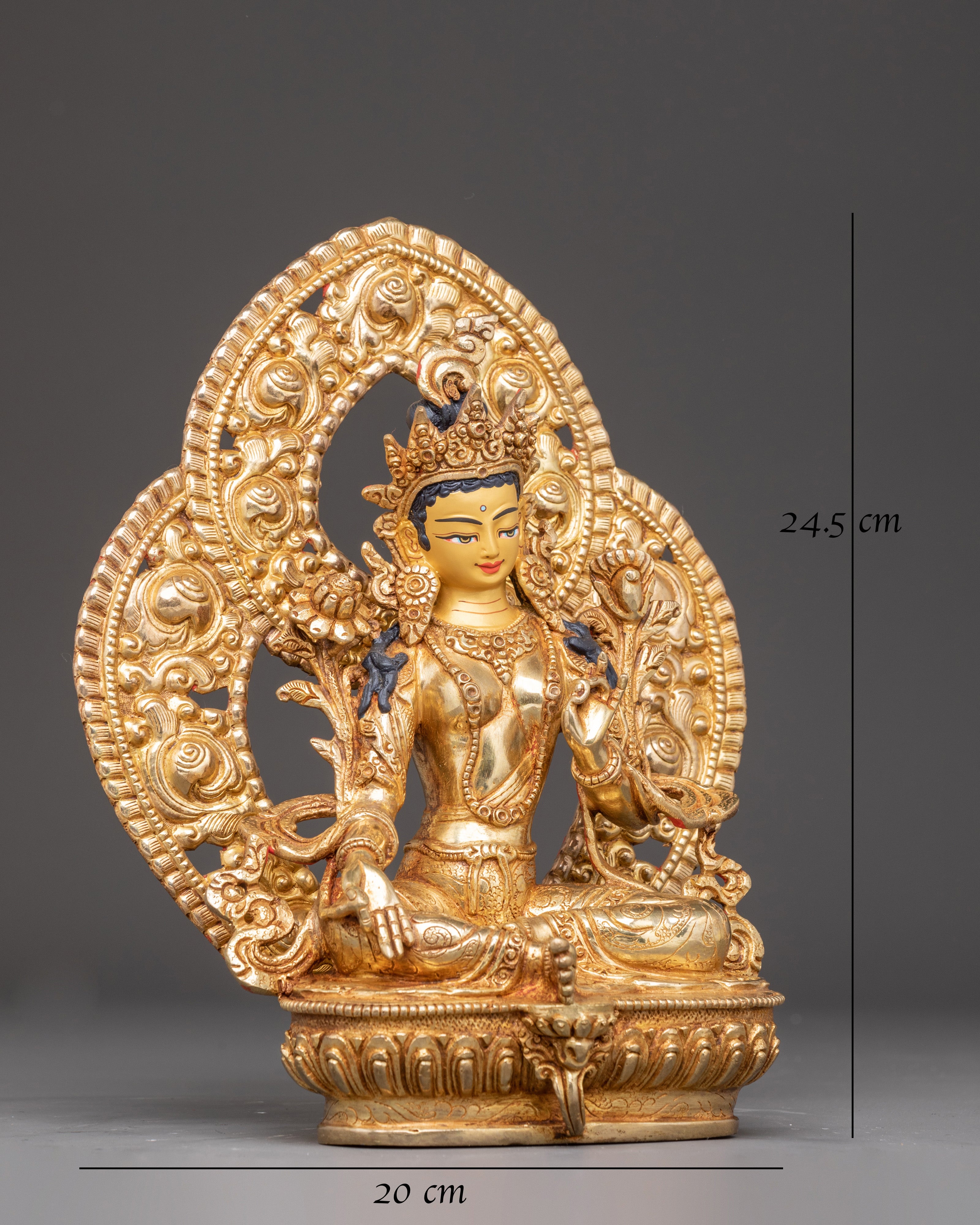Mother Green Tara Radiant Statue | Compassionate Goddess