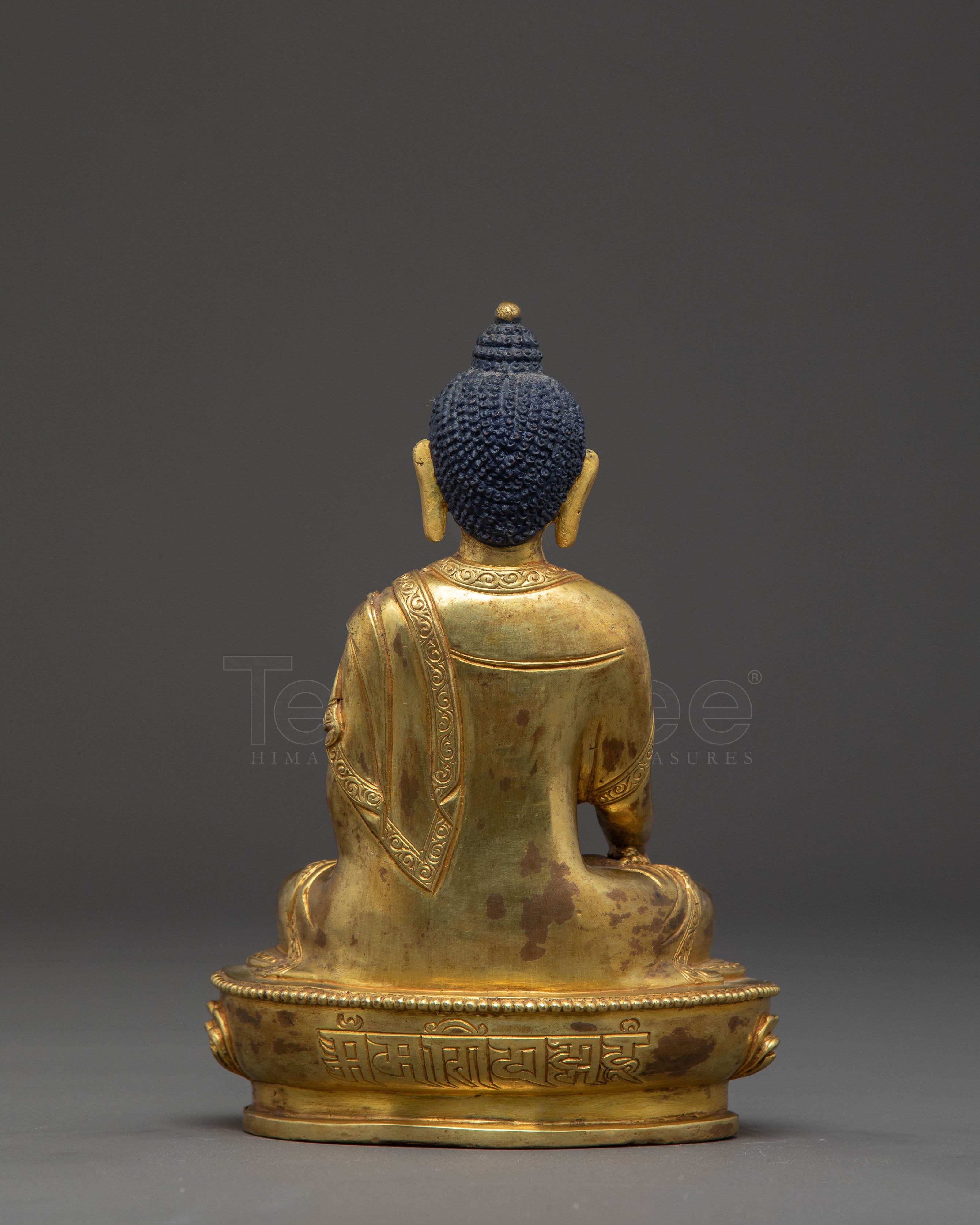 Gold Gilded Shakyamuni Buddha Sculpture | Symbol of Peace and Enlightenment