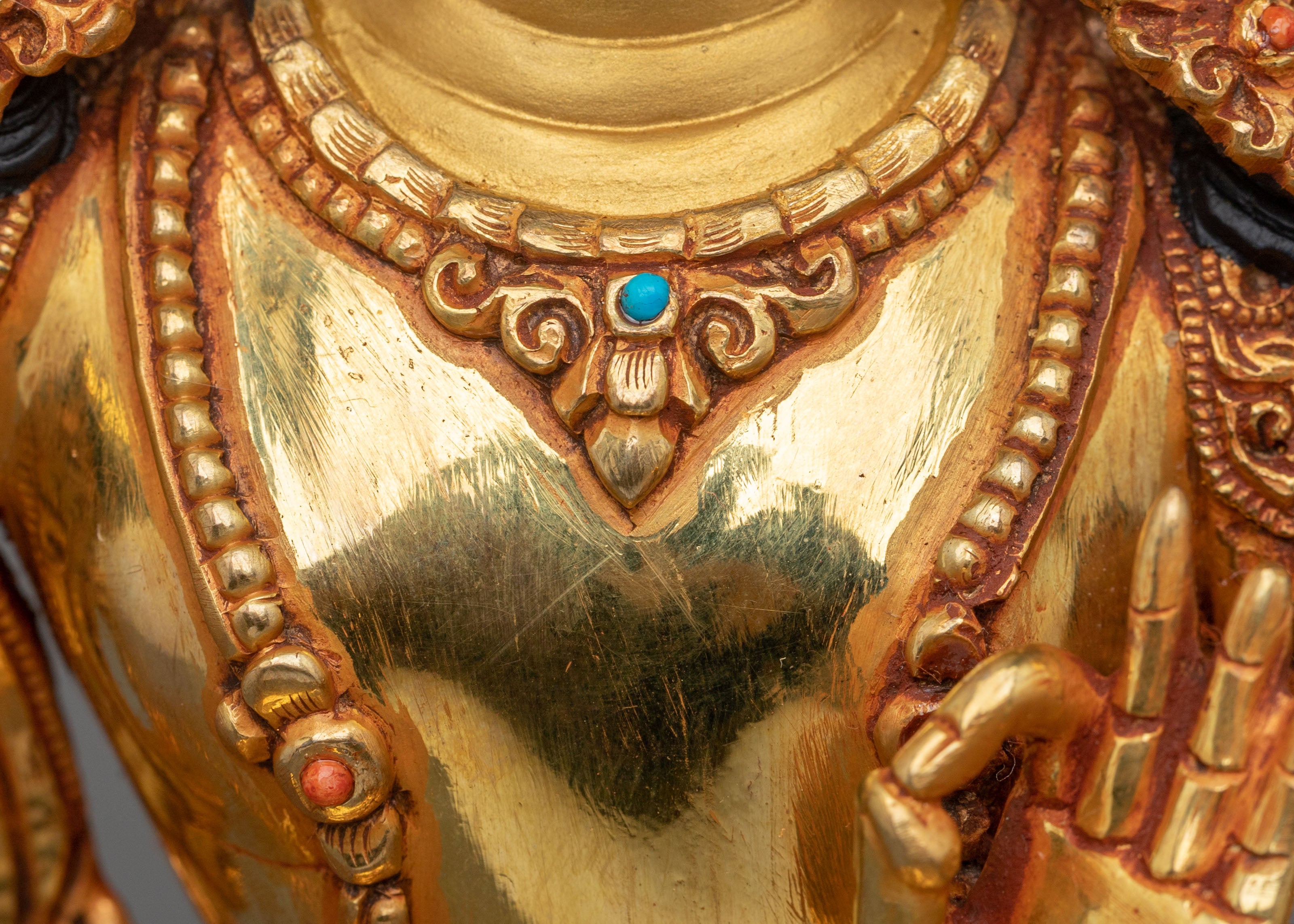 Handmade Manjughoṣa Sculpture | Radiant Wisdom Figurine