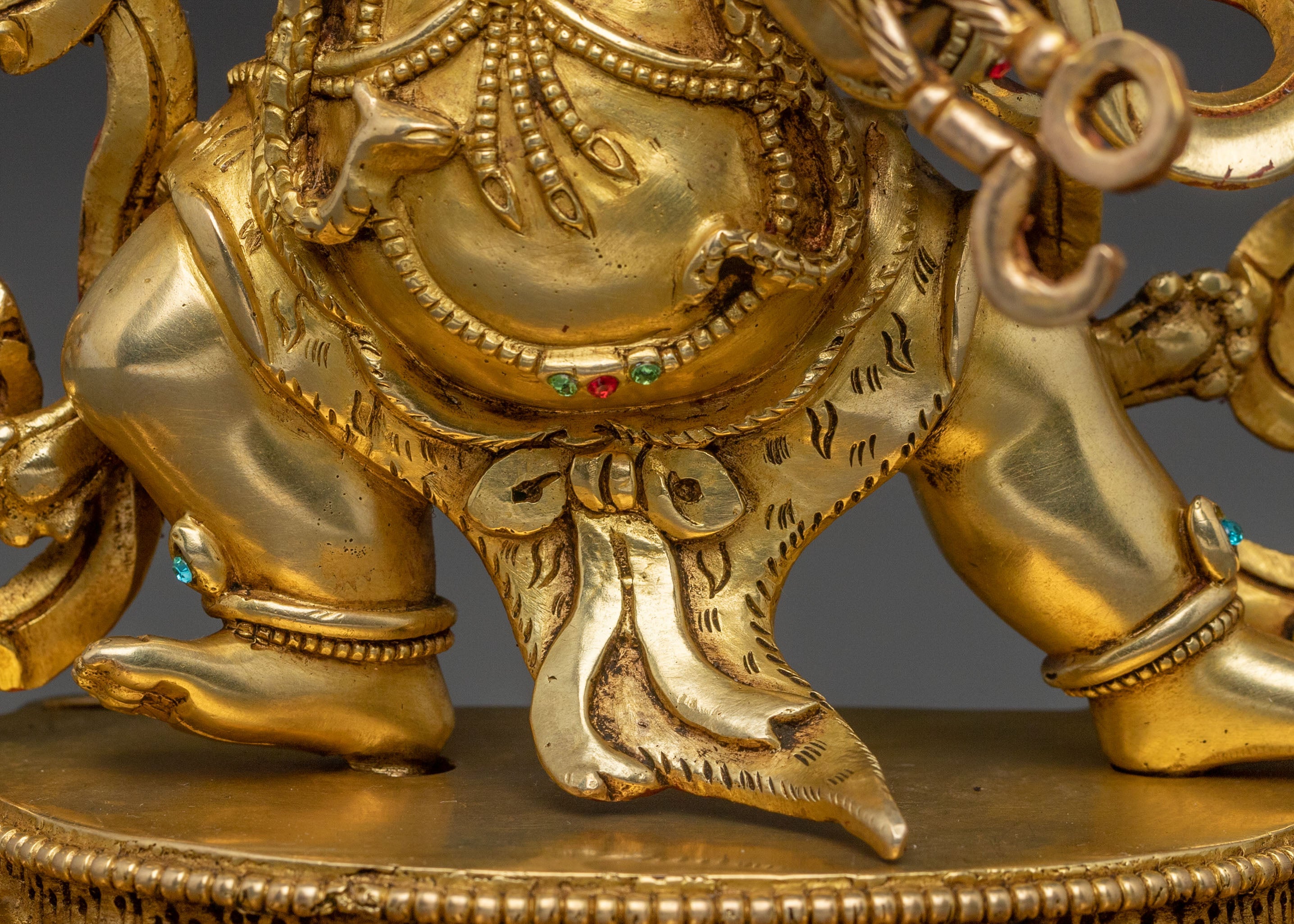 Guardian Vajrapani Golden Statue – Gilded Copper Masterpiece