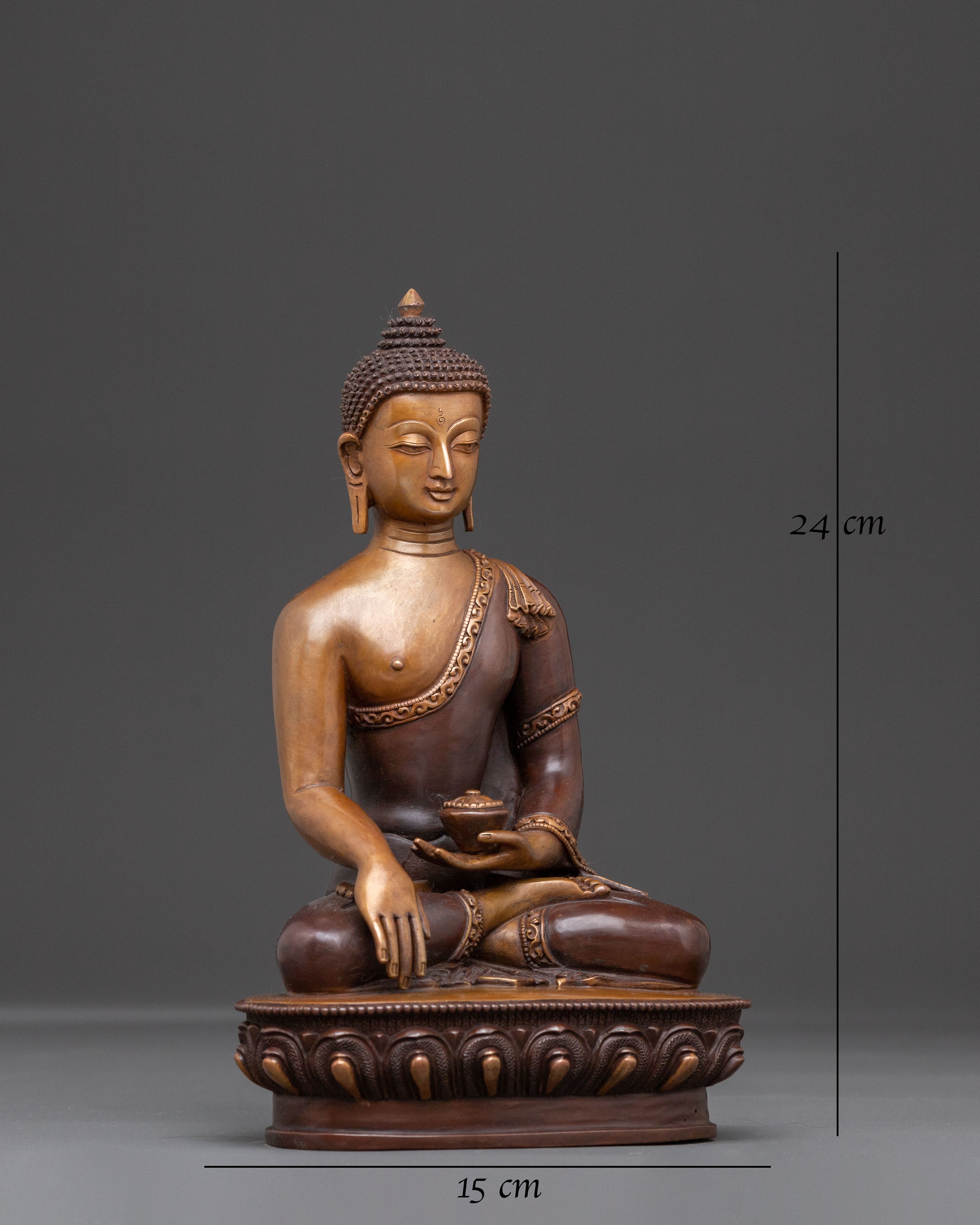 Sacred Shakyamuni Buddha Meditation Statue | Oxidized Copper Statue