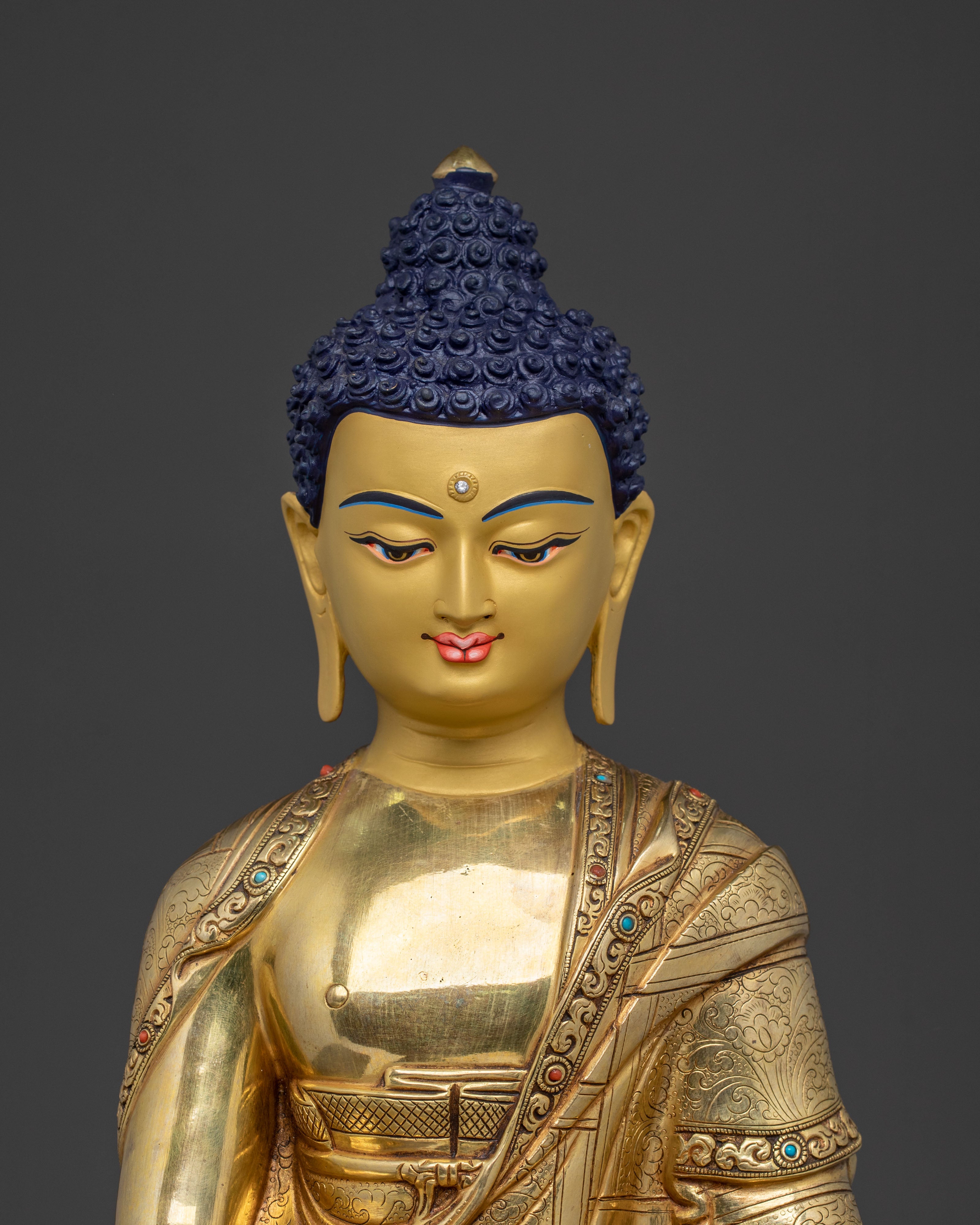 Handmade Shakyamuni Buddha Himalayan Statue