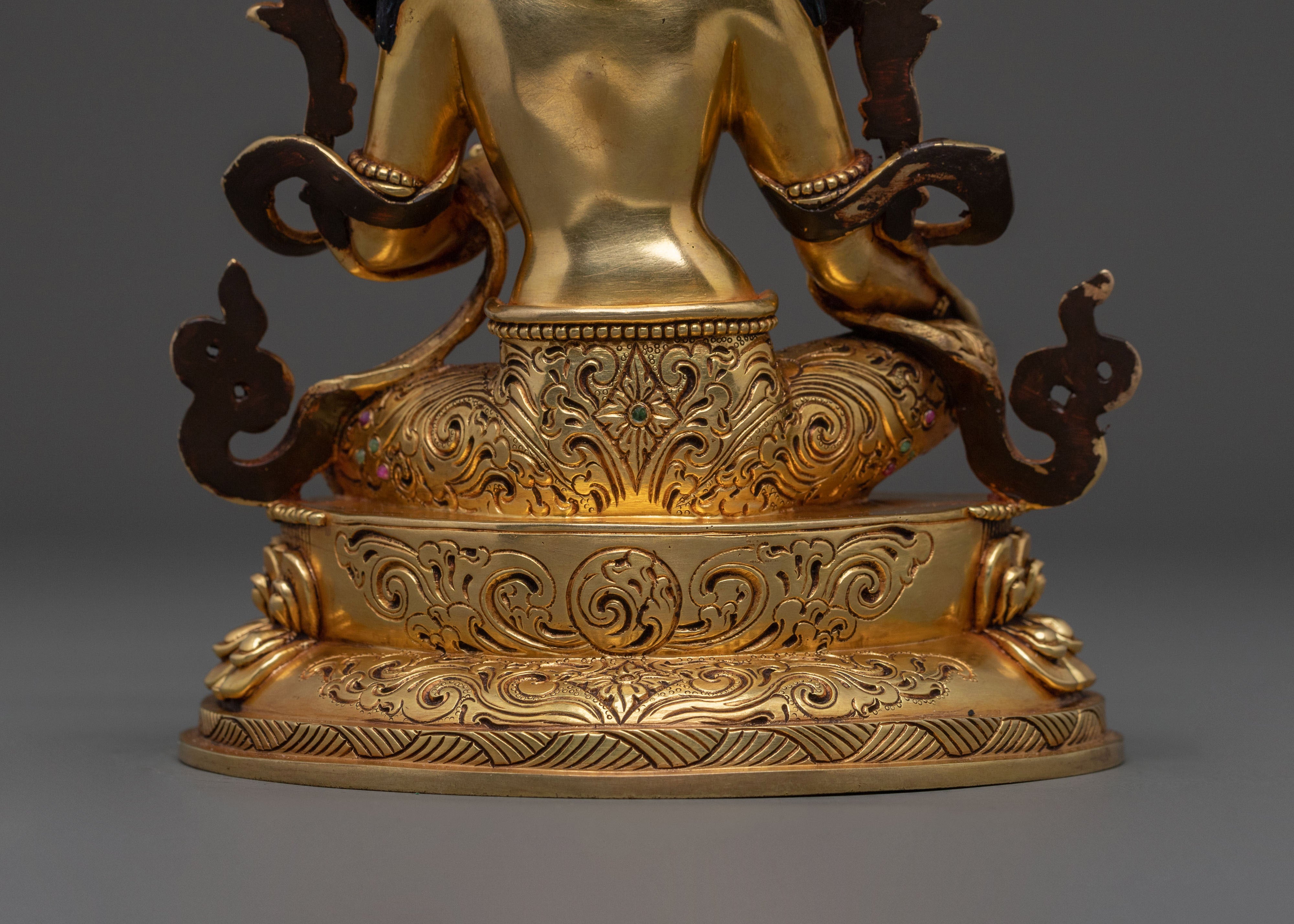 Himalayan Green Tara Statue | Sacred Figurine