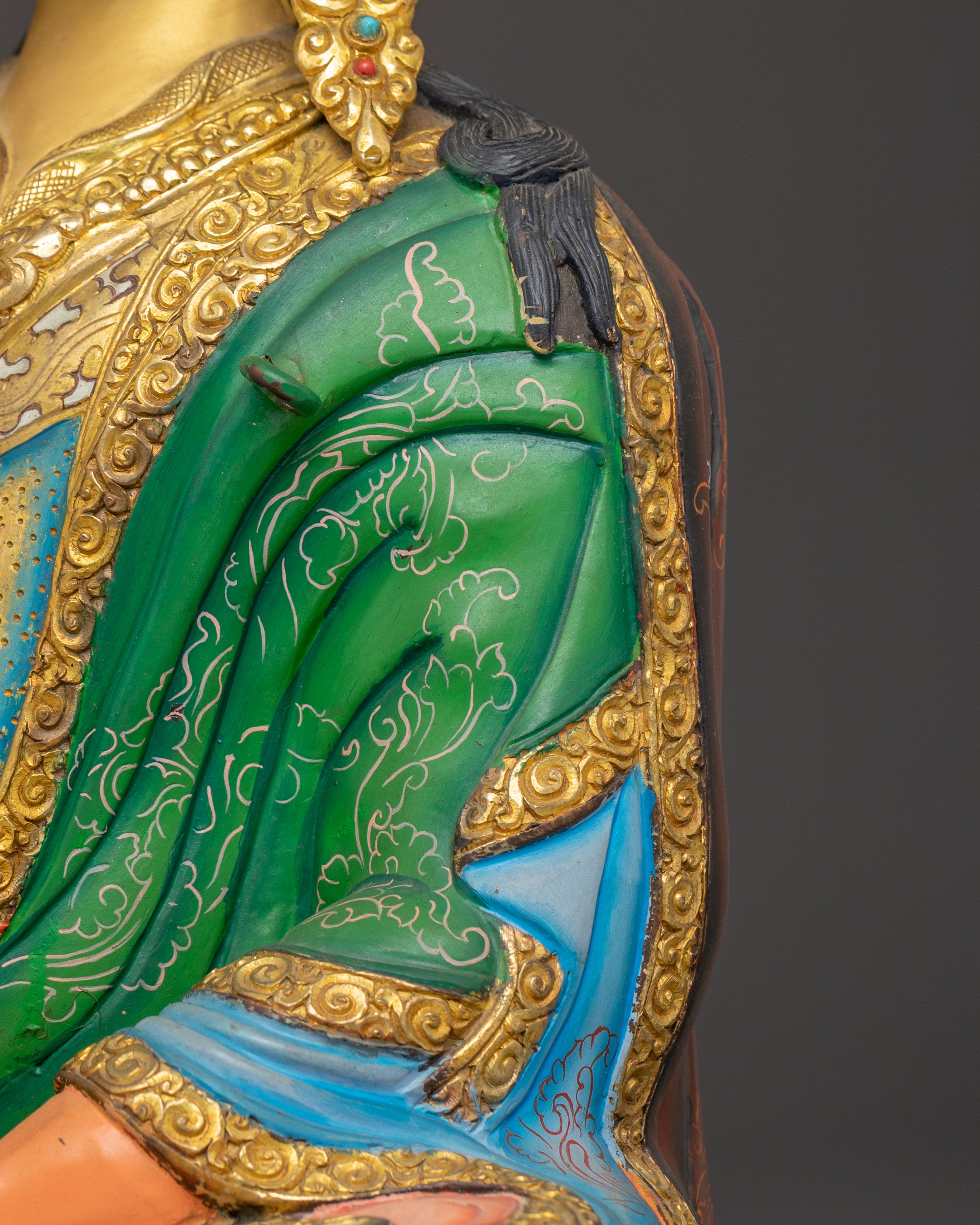 Handcrafted Copper Padmasambhava Statue | Lotus-Born Master