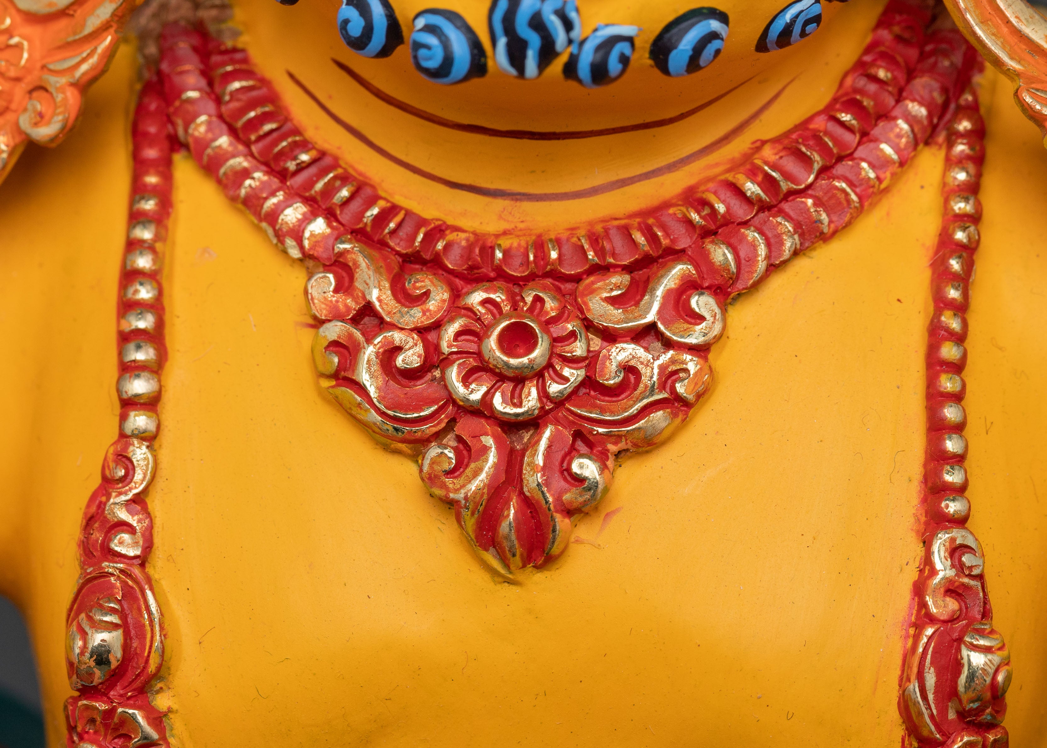 Green Dzambhala Sacred Idol | Buddhist Wealth Deity