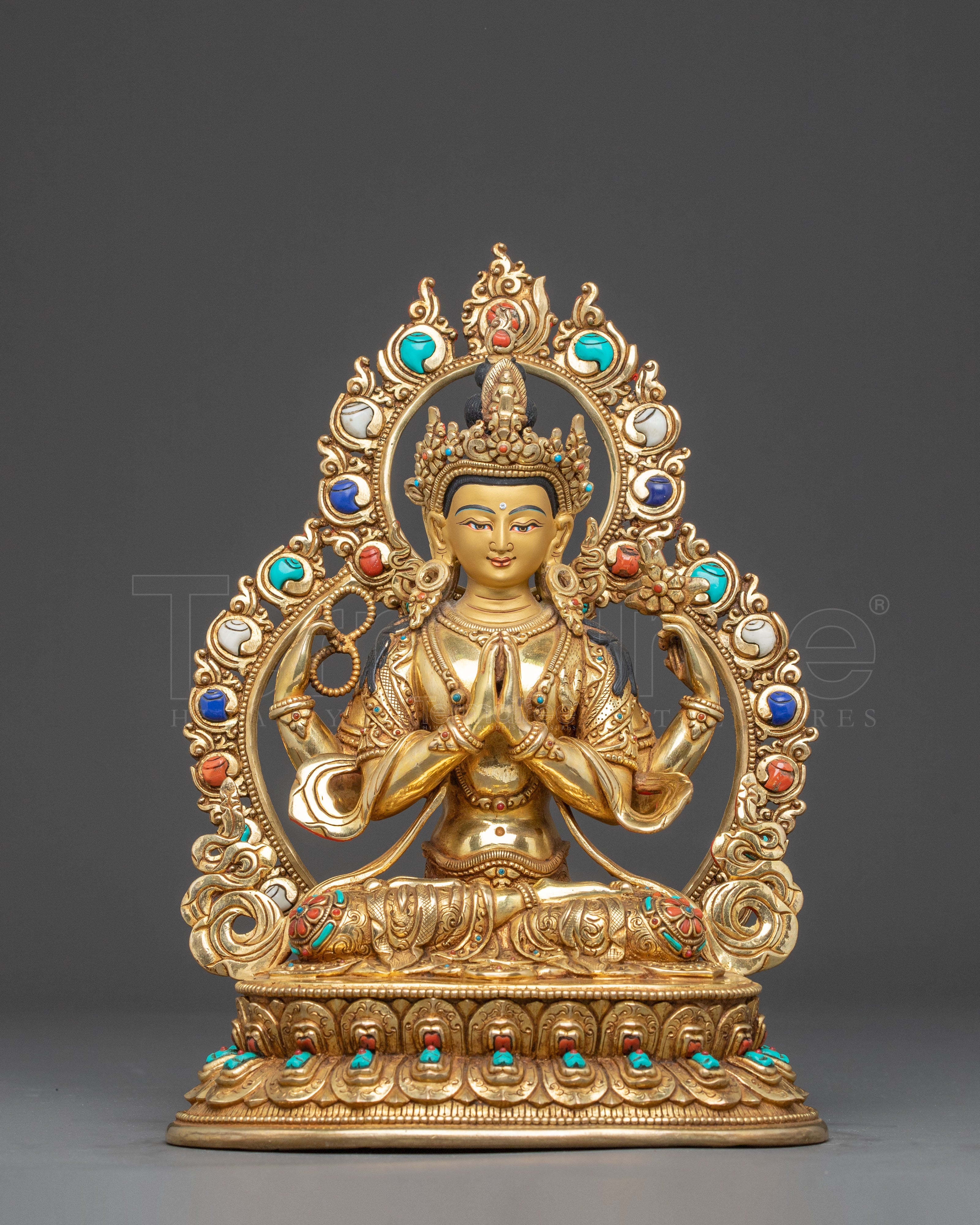 Handmade Bodhisattva Chenrezig Statue for Altar