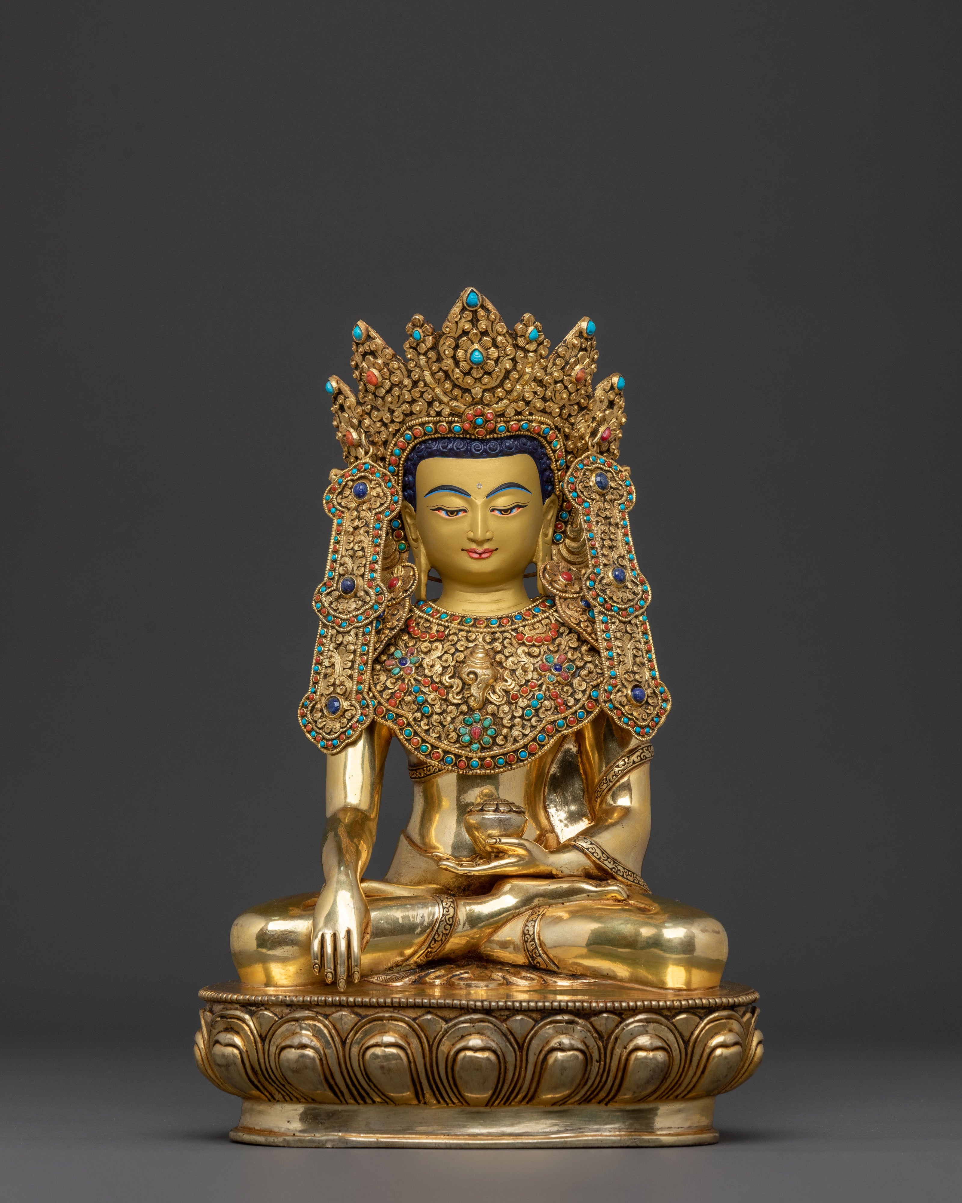 Crown Shakyamuni Buddha Statue | Spiritual Awakening