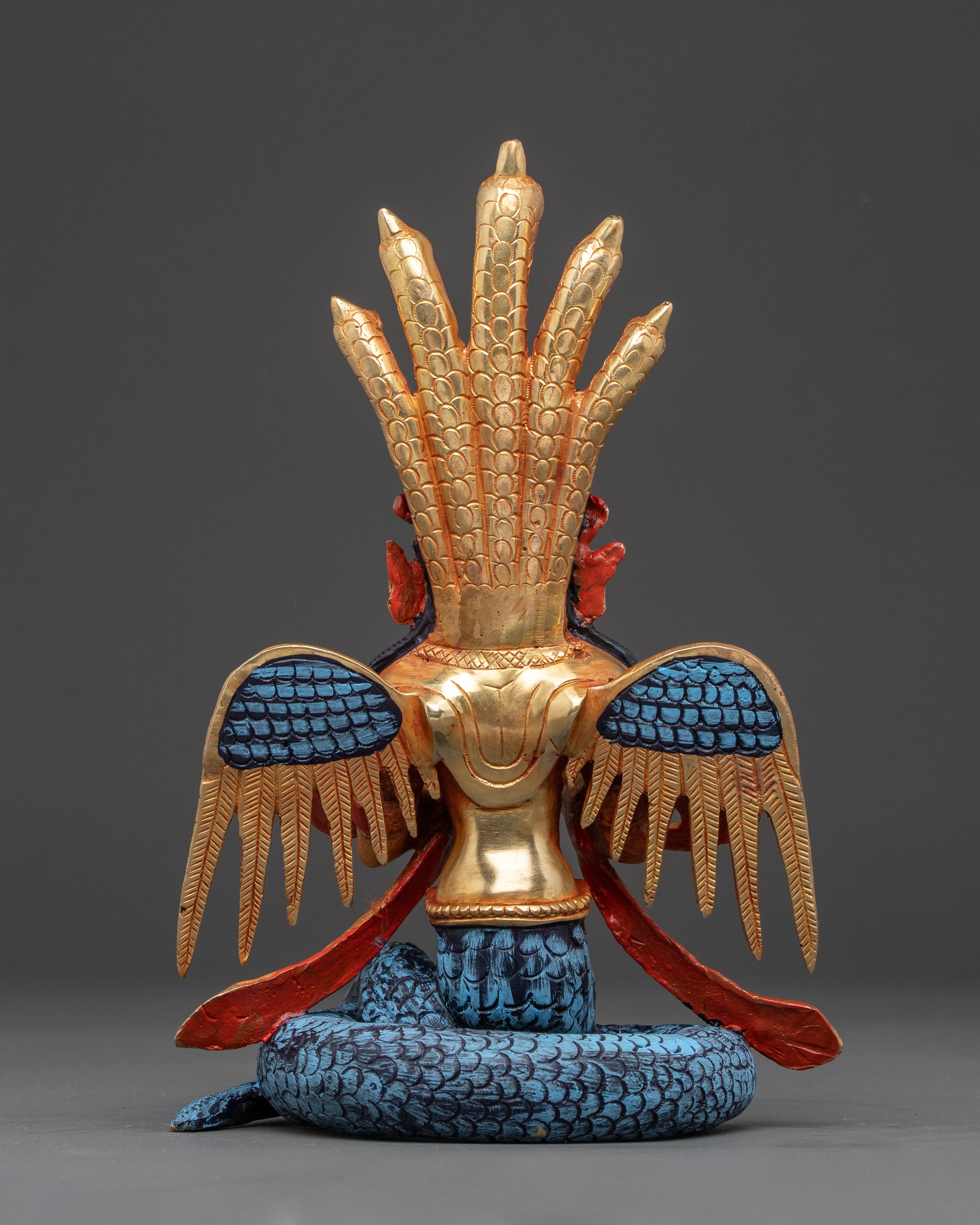 Mythical Deity Nagkanya Statue | Traditional Indonesian Art