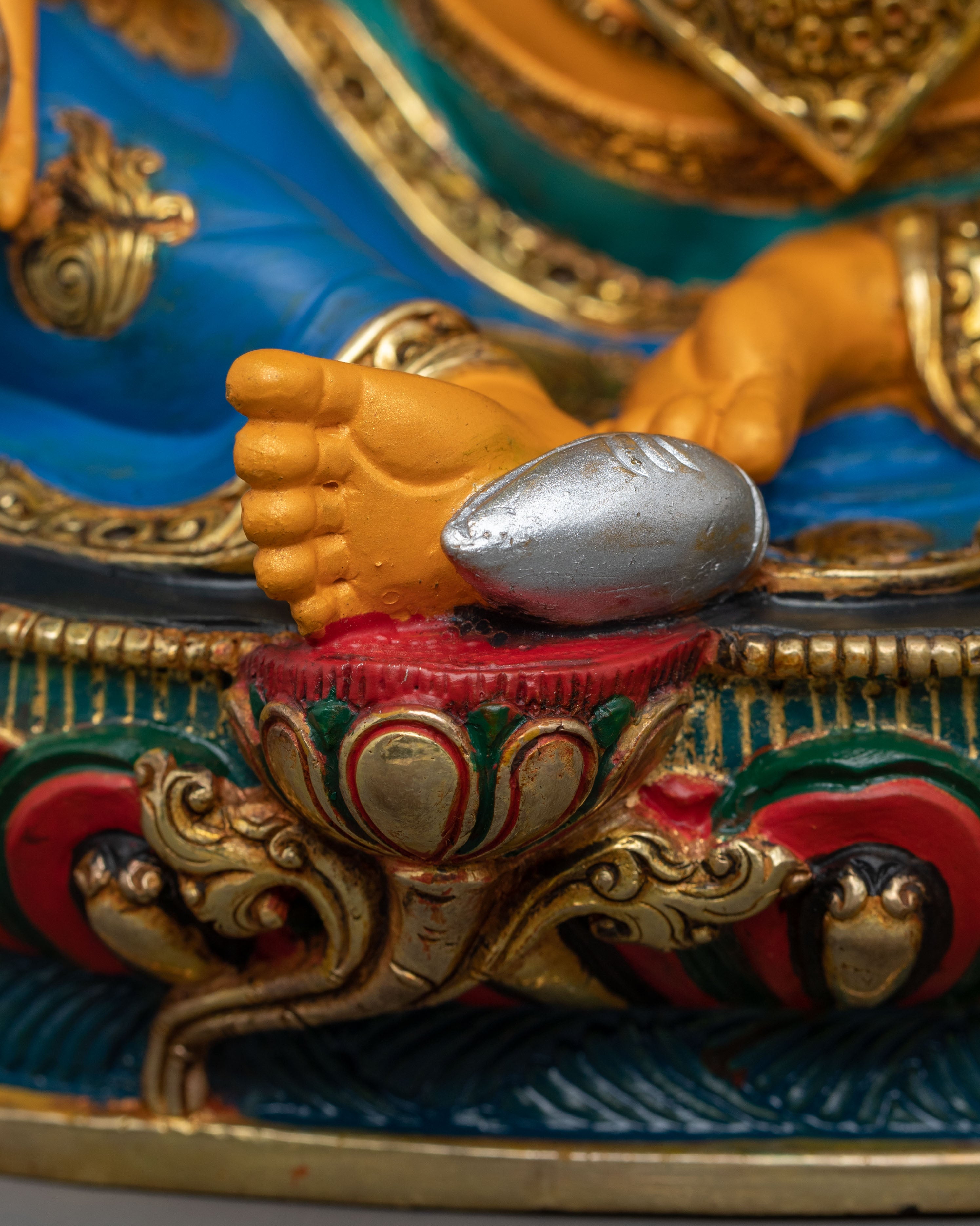Golden Dzambhala Traditional Statue | Wealth God