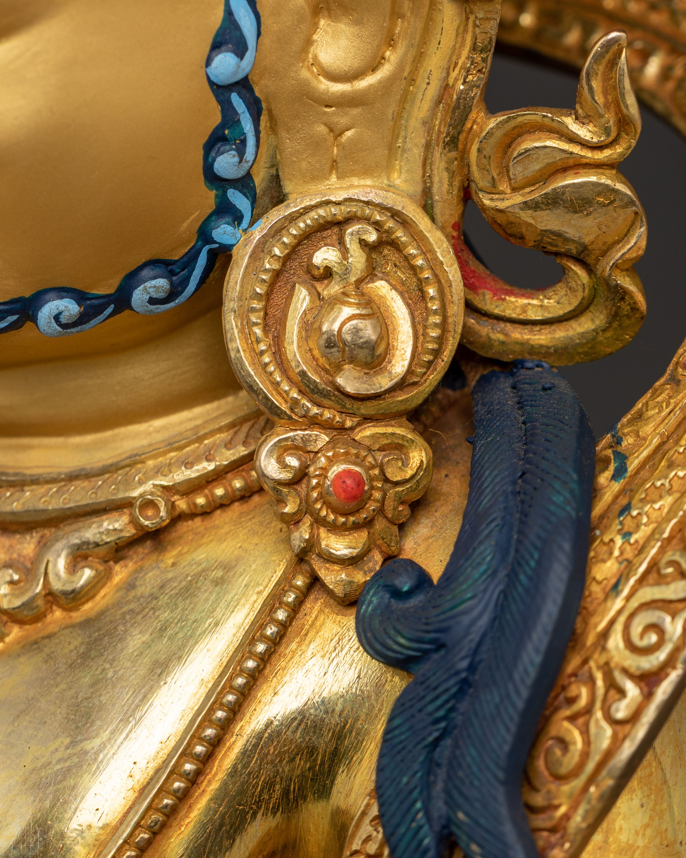 Golden Dzambhala Wealth Deity Statue | Fortune Blessing Sculpture