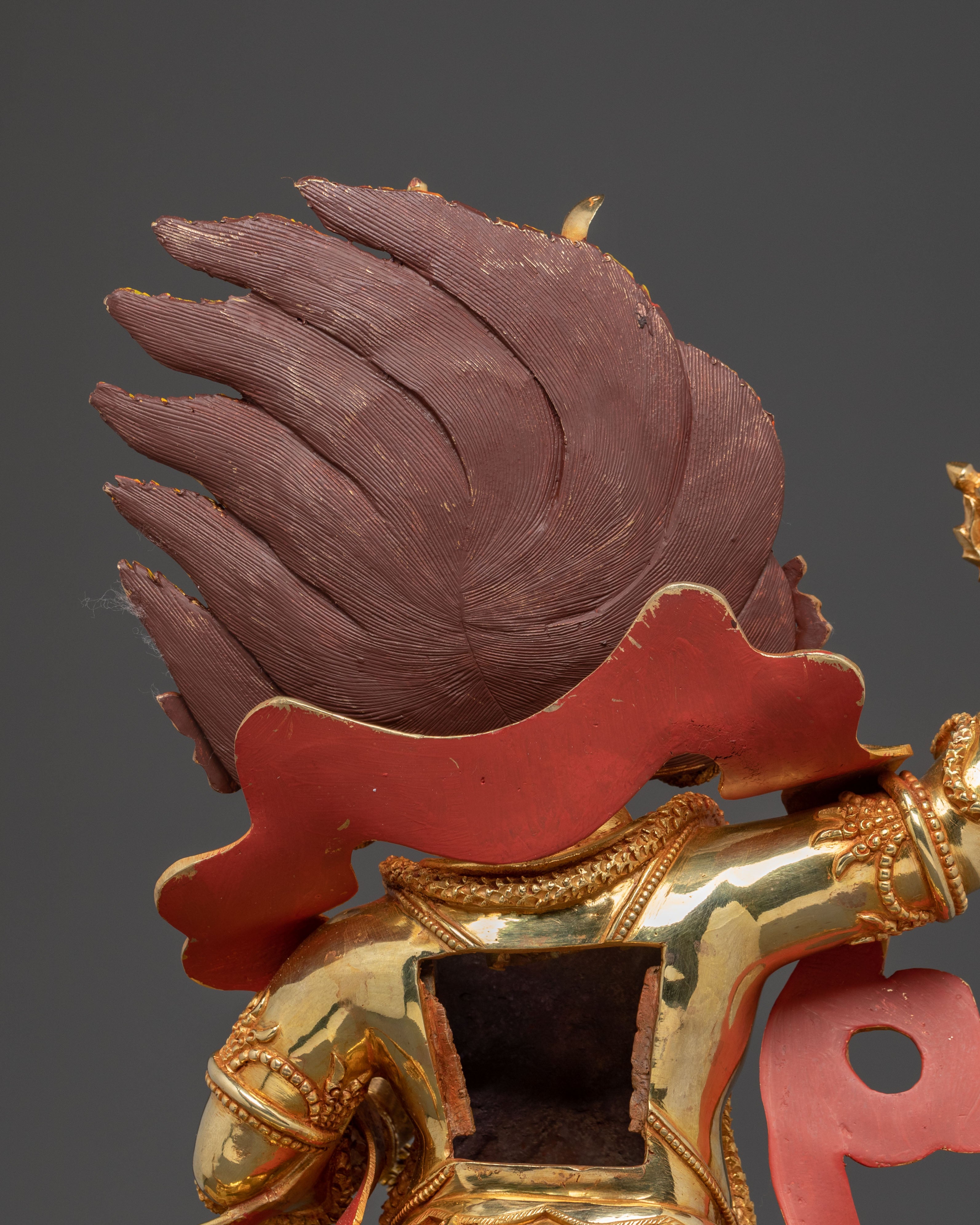 Vajrapani Tibetan Guardian Statue – Gilded Copper Art