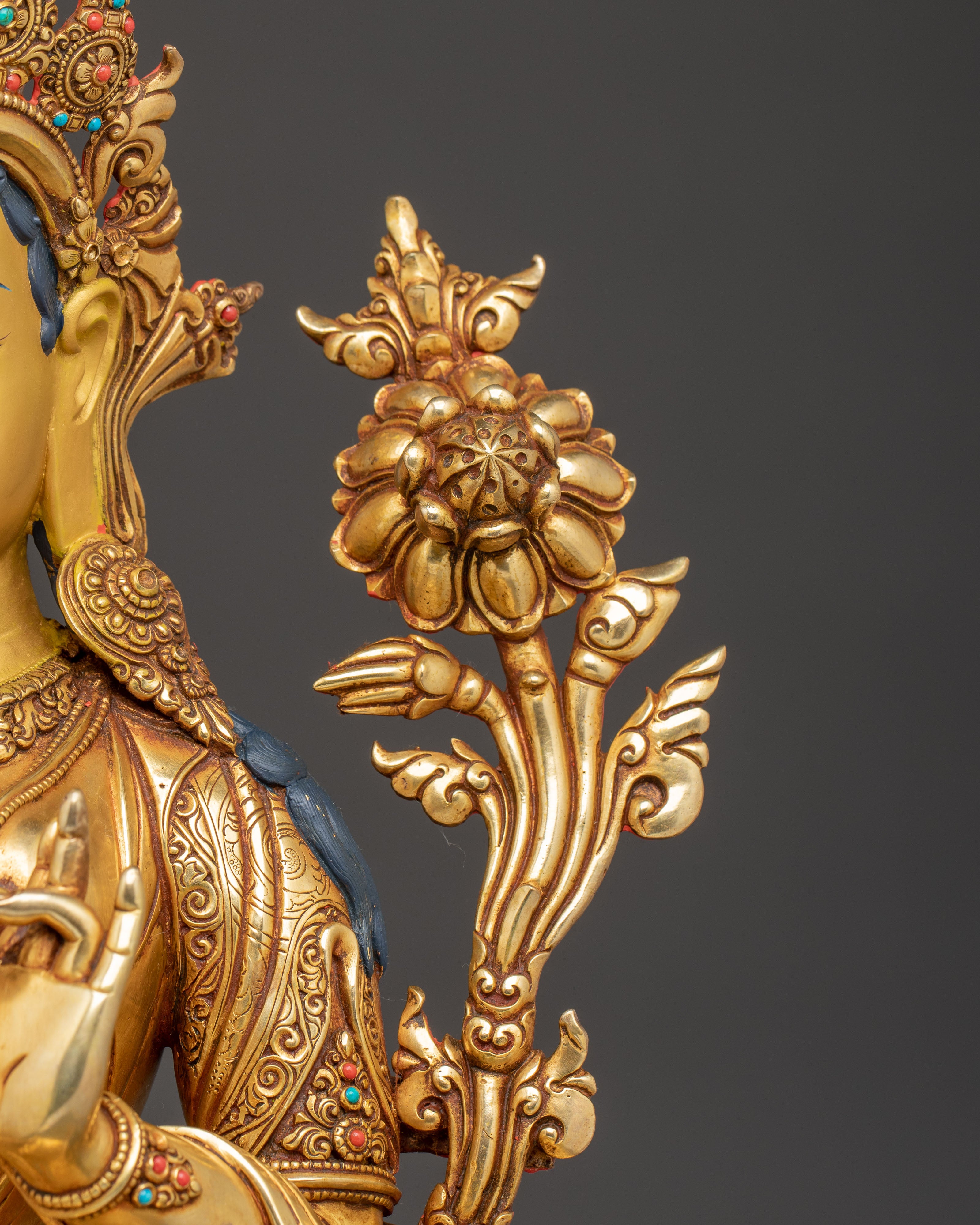 Green Tara Statue: Mother of Love and Compassion | Traditional Icon