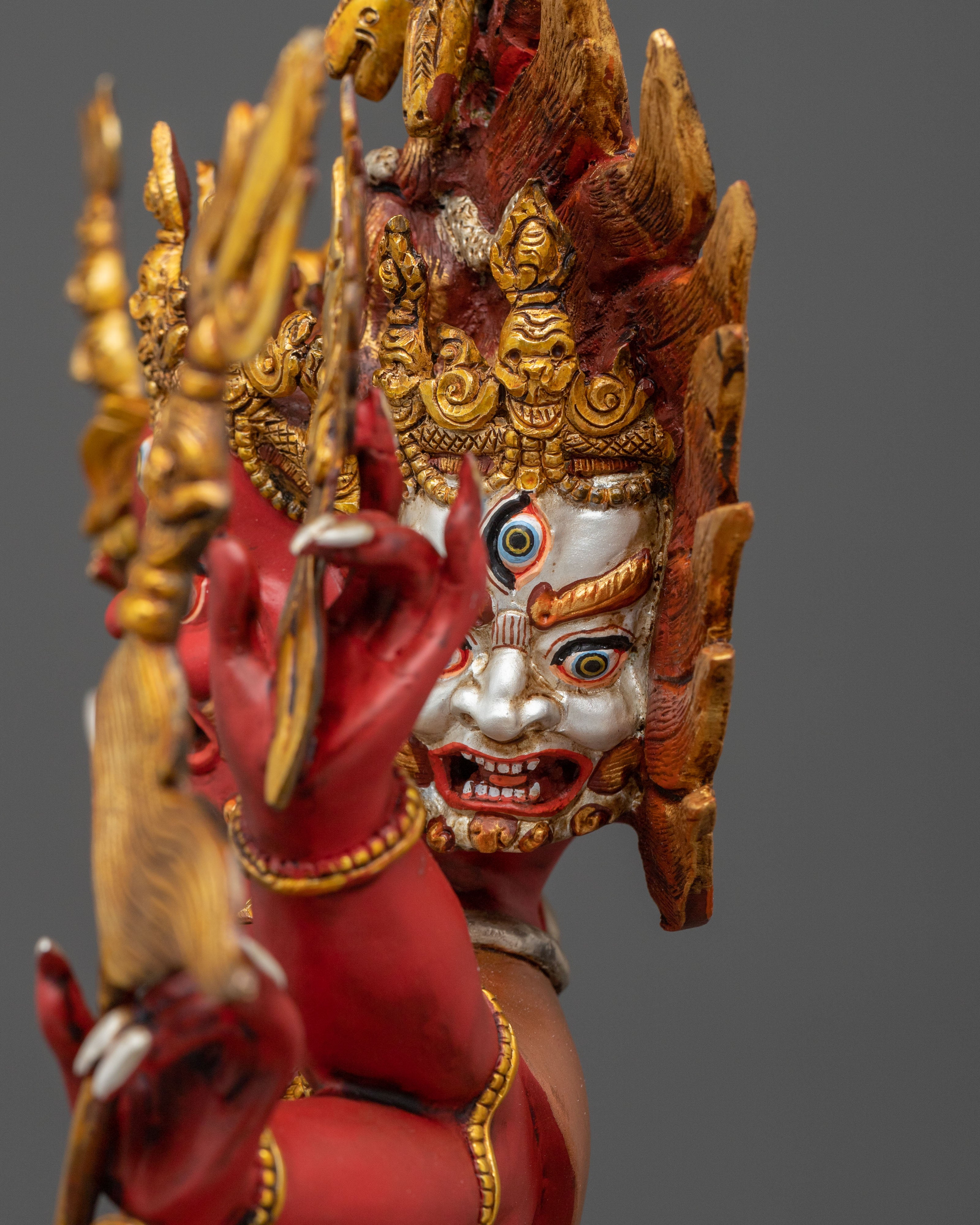 Heyagriva Divine Figurine | 24K Gold Gilded Protector