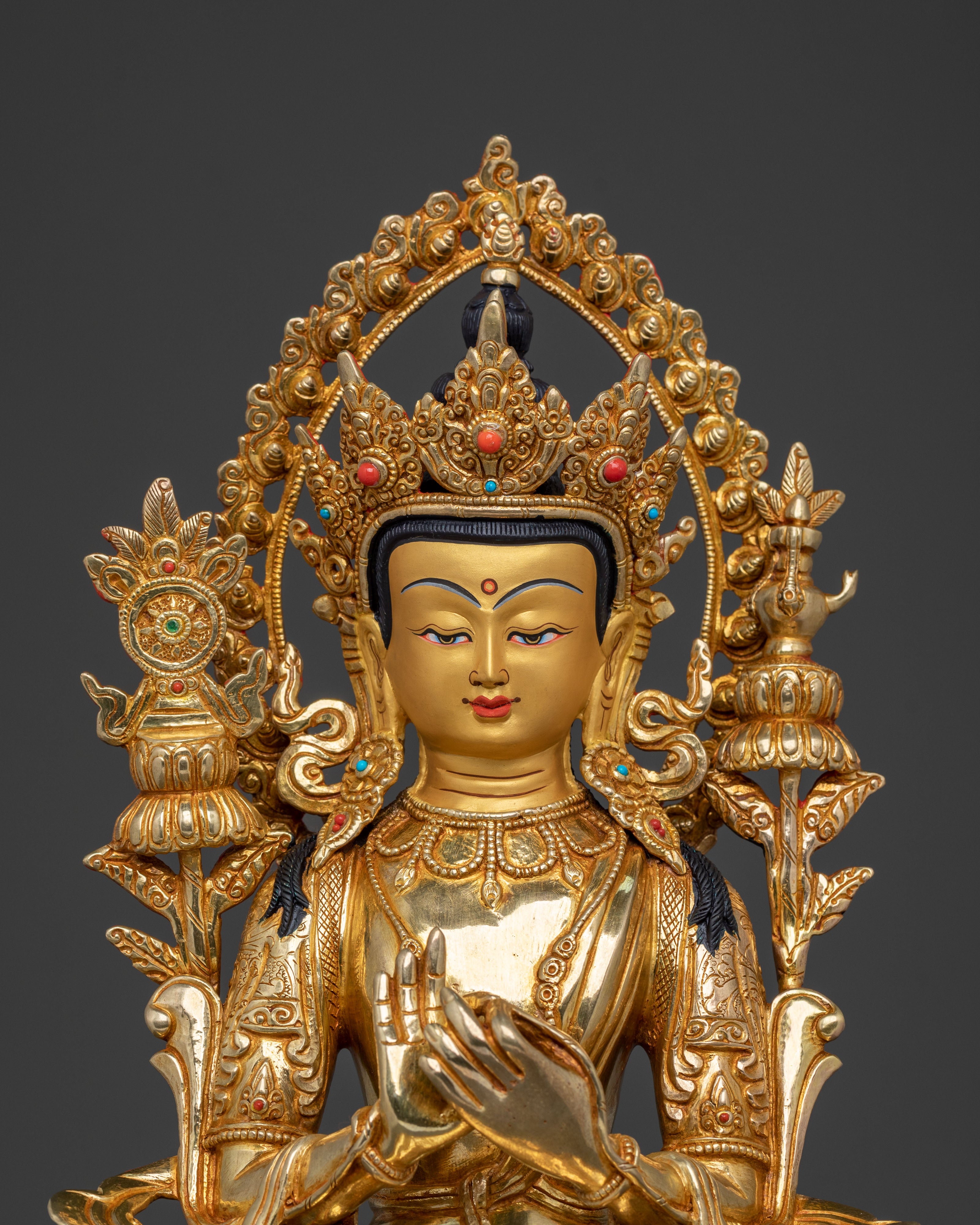 Maitreya Buddha Handmade Sculpture | Sacred Himalayan Buddhist Art