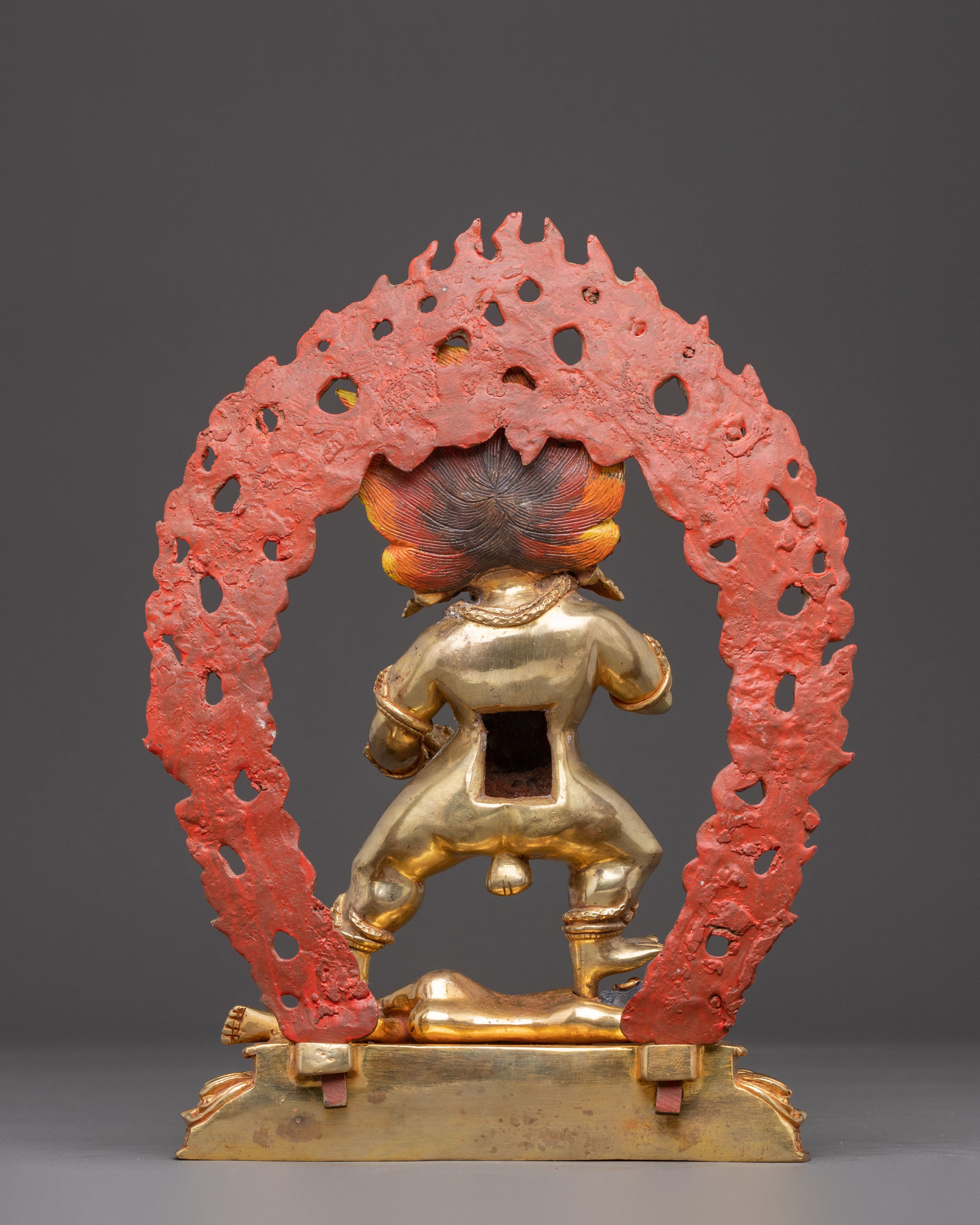 Black Dzambhala Statue: Buddhist Wealth Deity