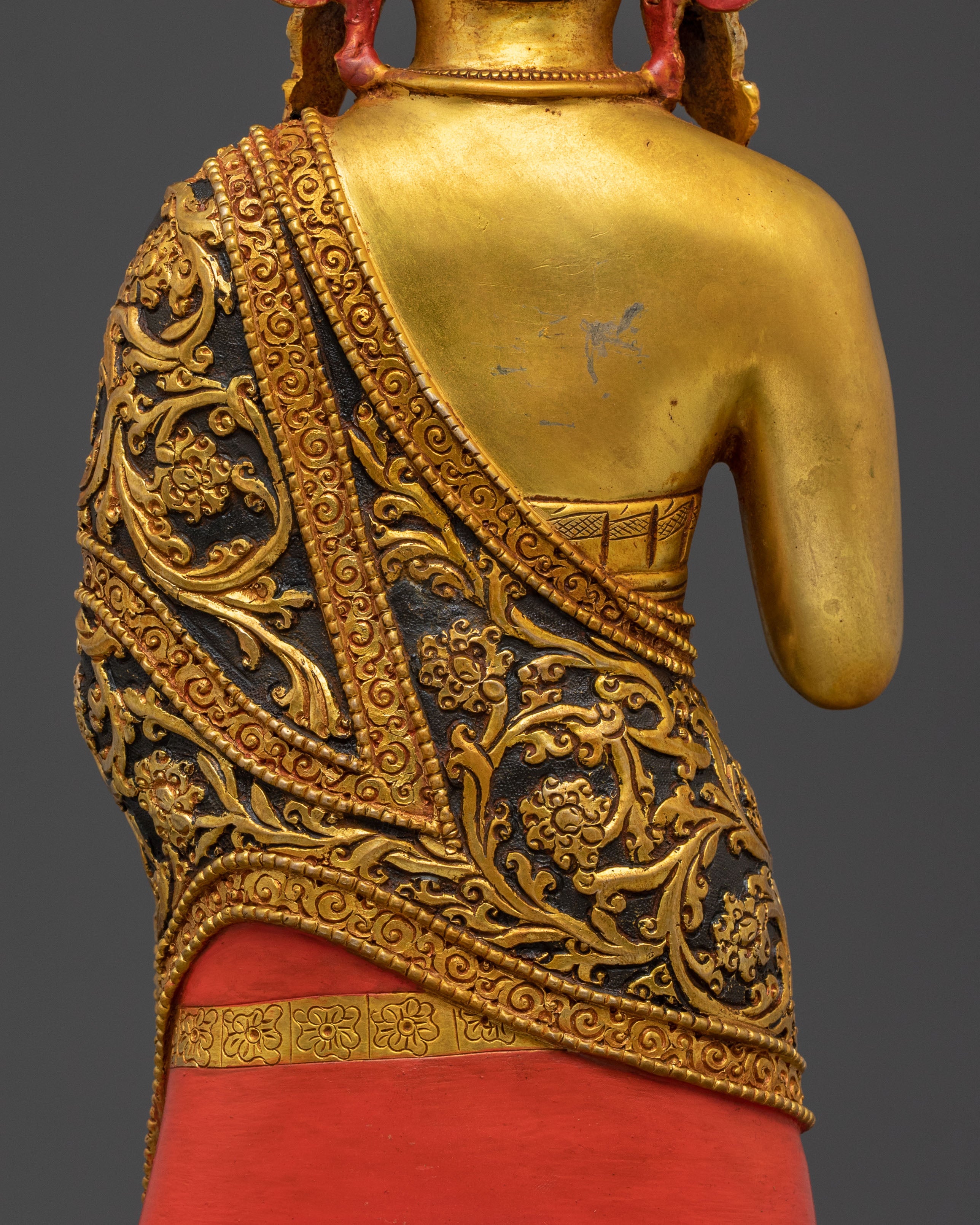 Dipankara Buddha Spiritual Golden Statue: Radiant Grace