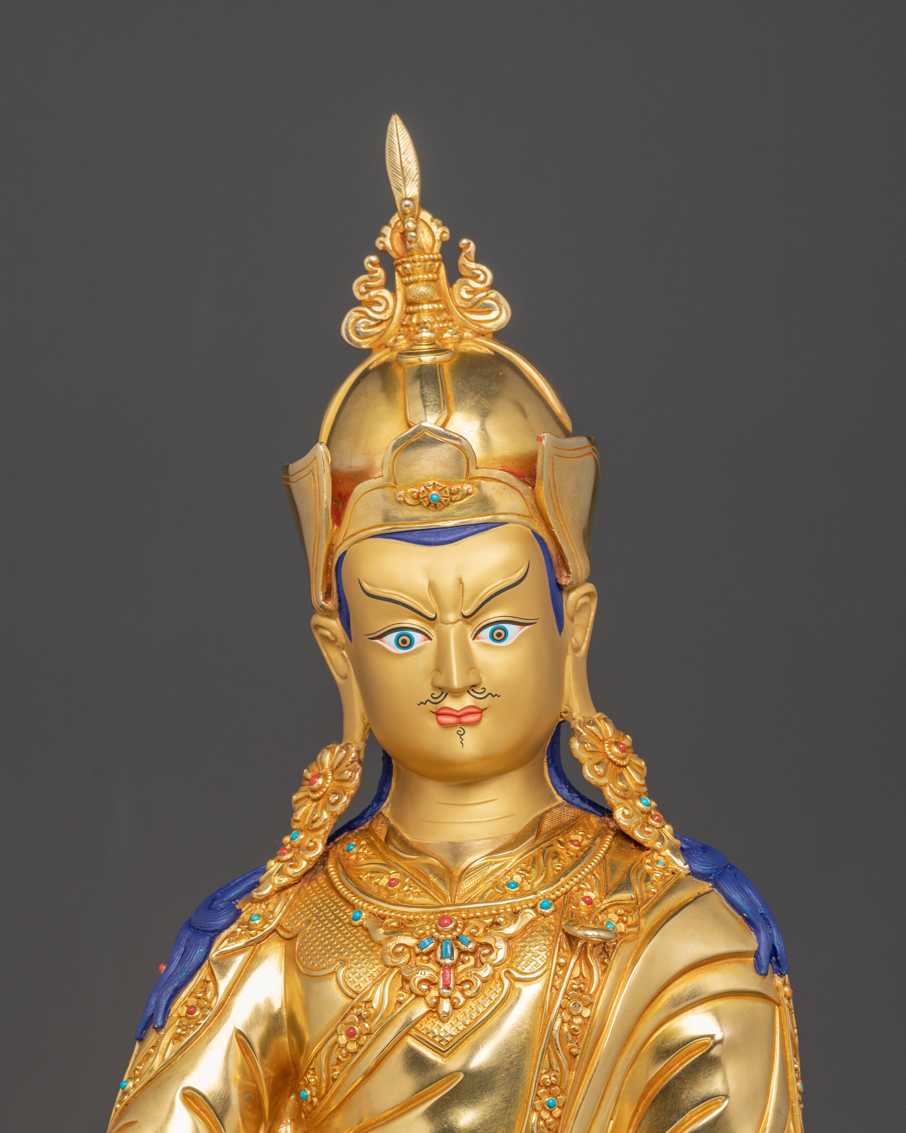 Radiant Guru Rinpoche Handmade Sculpture | Padmasambhava Statue