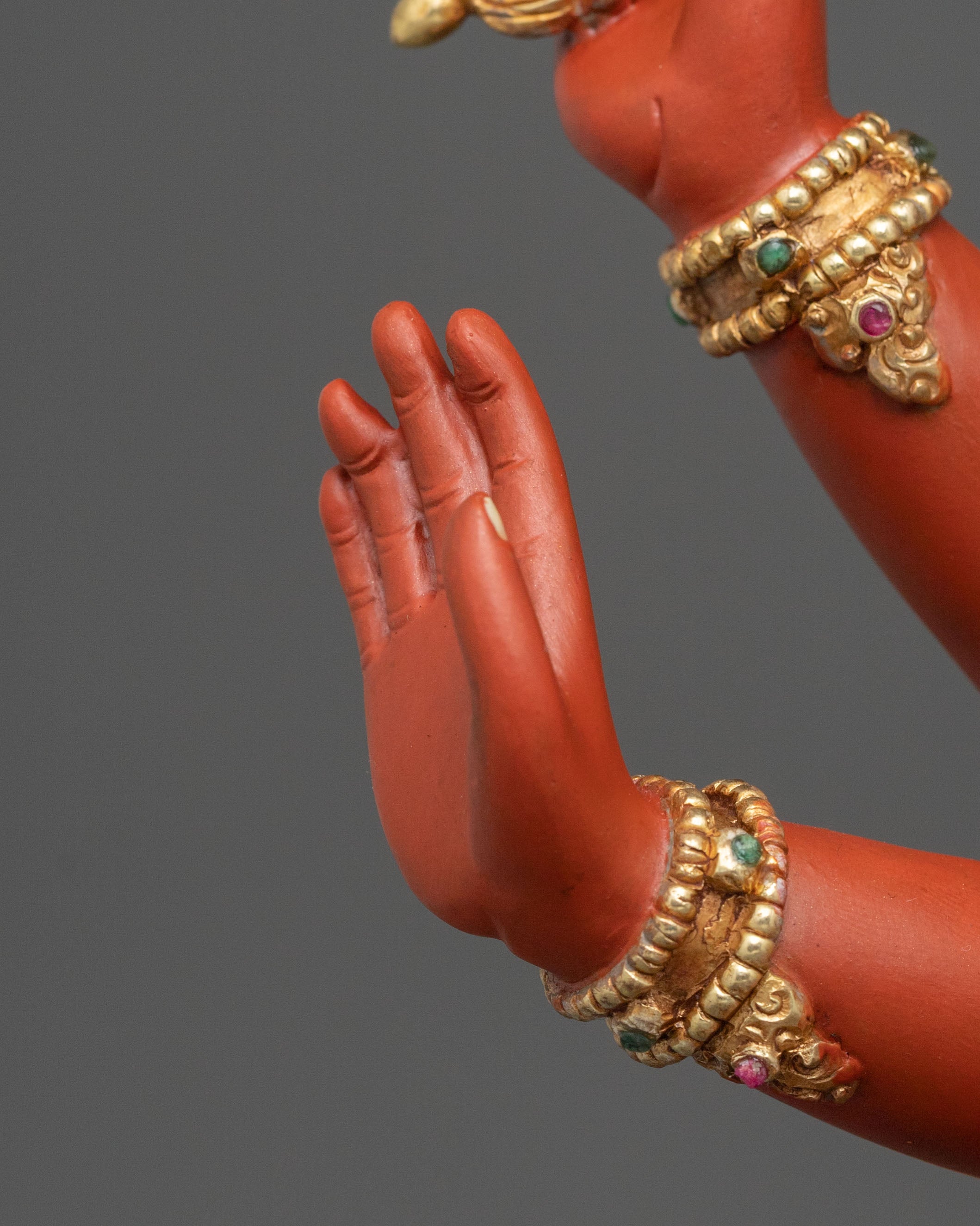 Maha Manjushri Copper Statue | Meditation Altar Decor