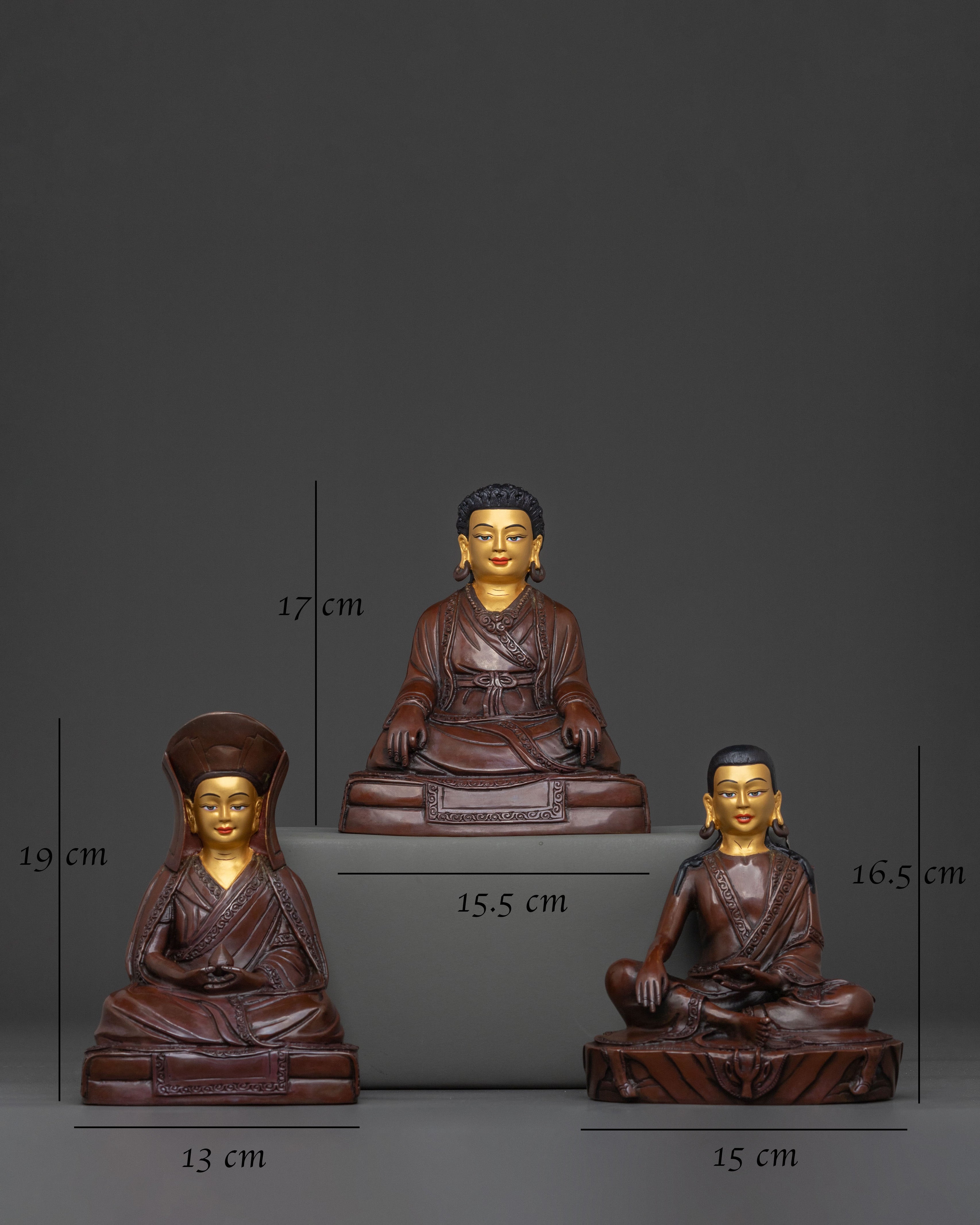 Kagyu Masters Statue Set: Enlightened Lineage