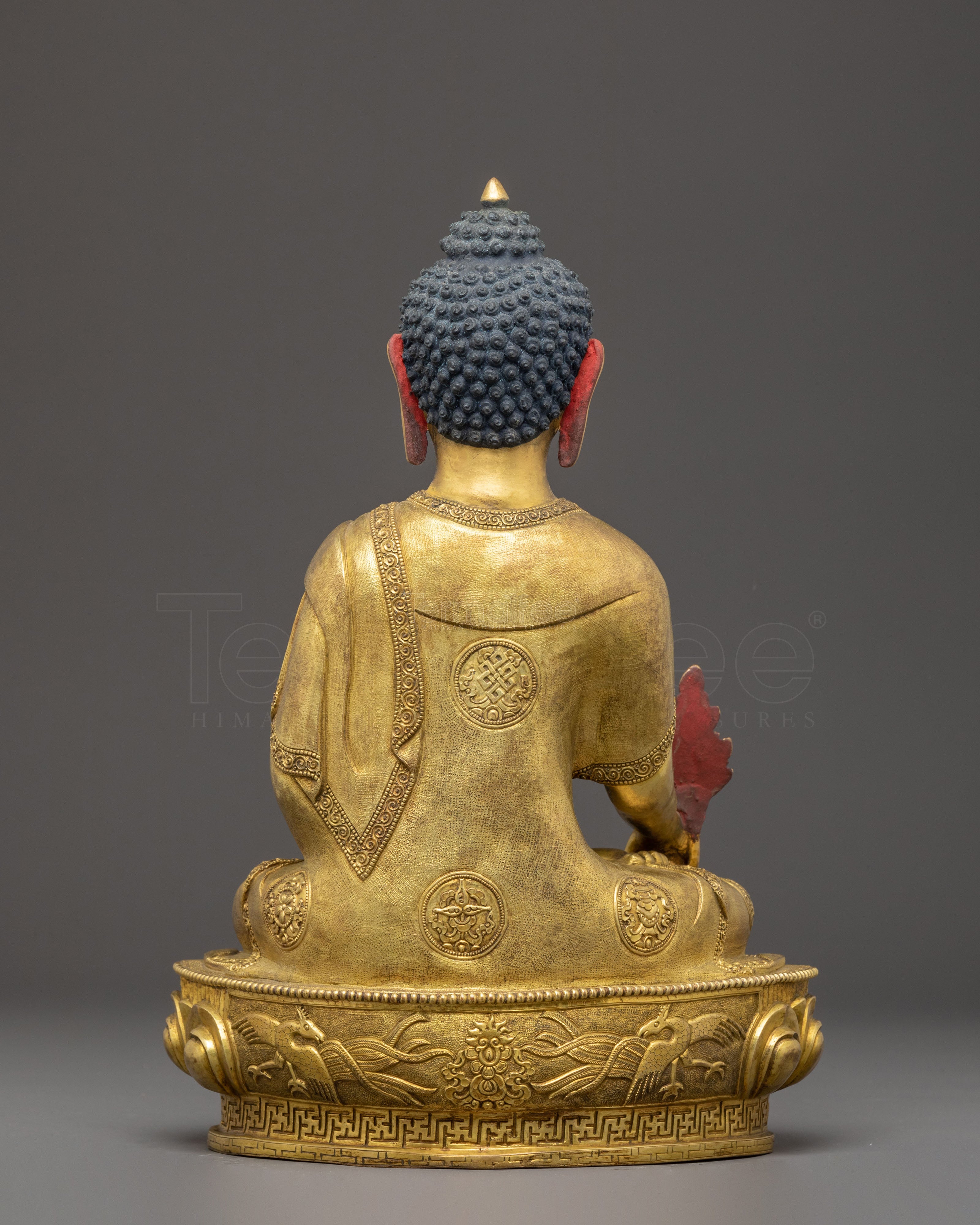 Handcrafted Medicine Buddha Copper Body Statue | Tibetan Healing Deity