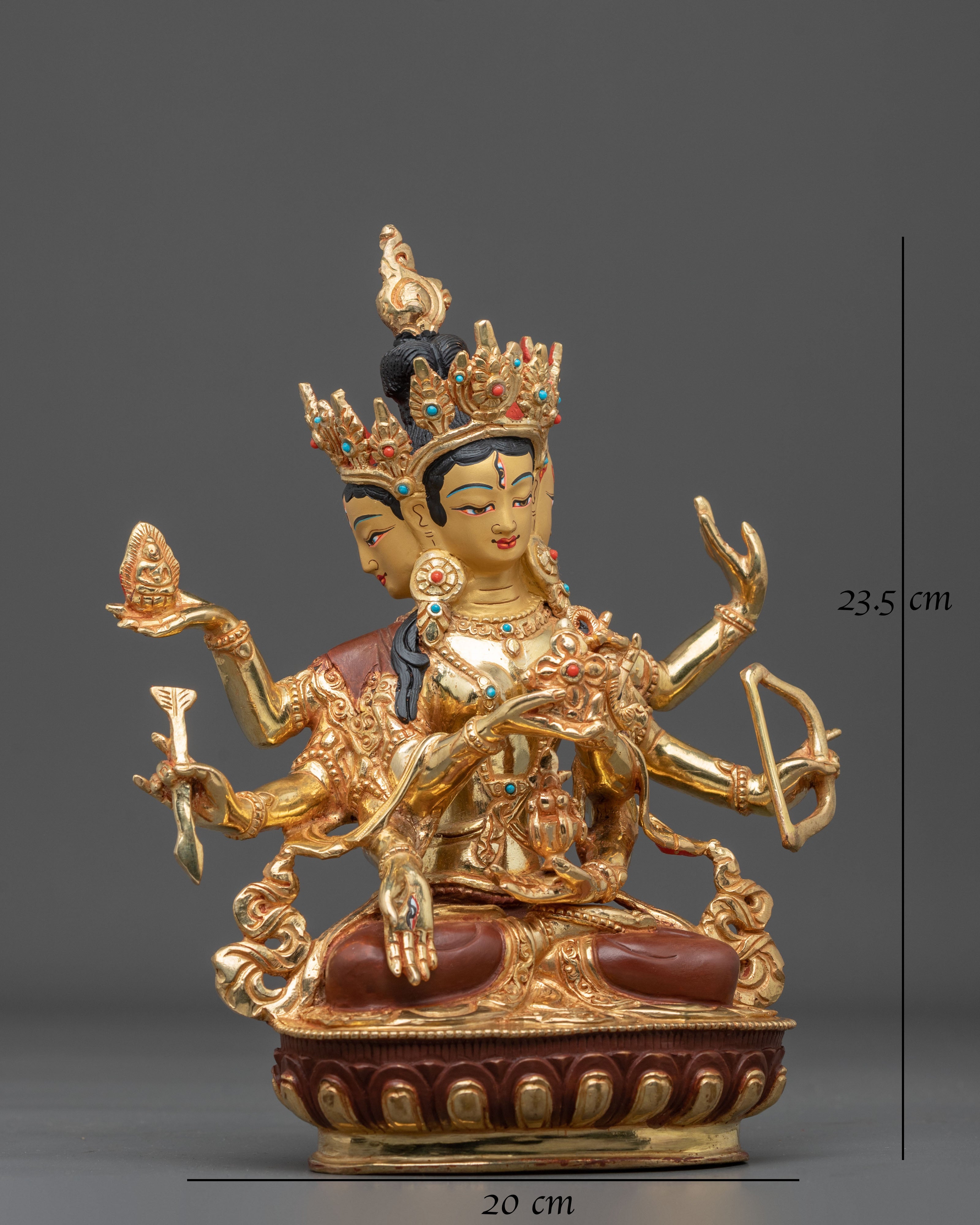 Namgyalma Statue | 24K Gold Gilded Goddess Figurine