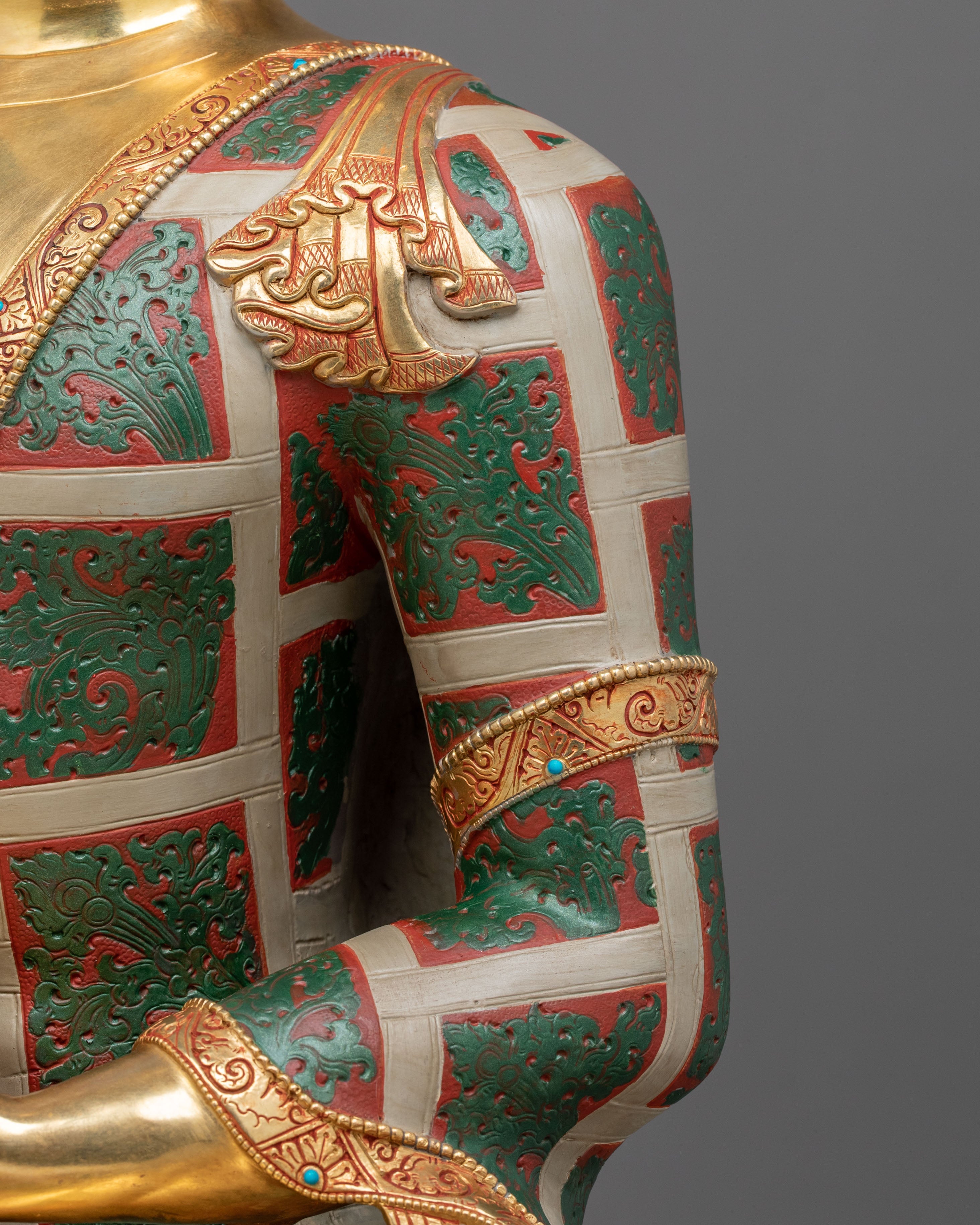 Shakyamuni Buddha Statue | 24K Gold Gilded Artistry