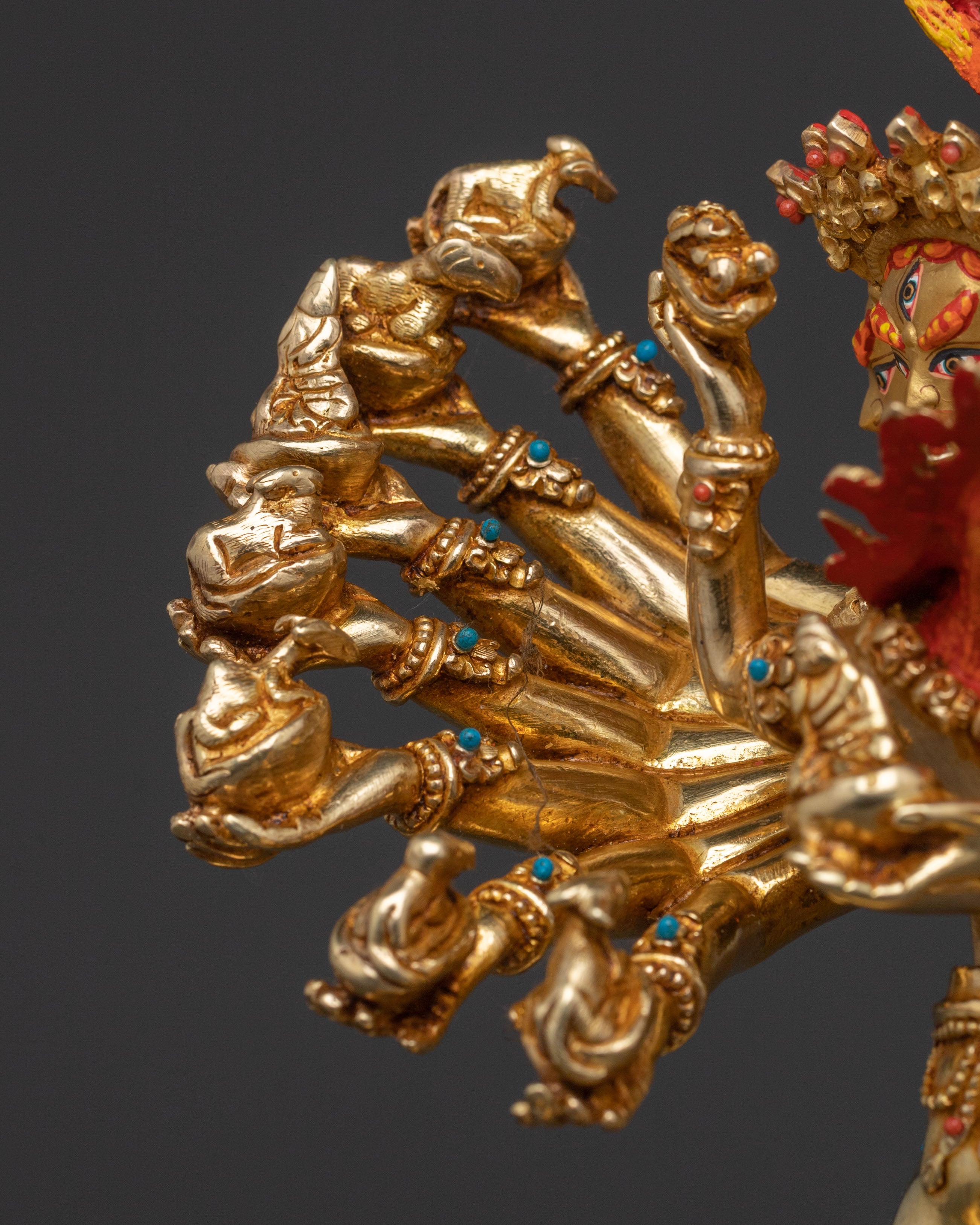 Fierce Hevajra Tantric Deity Statue | Buddhist Decor