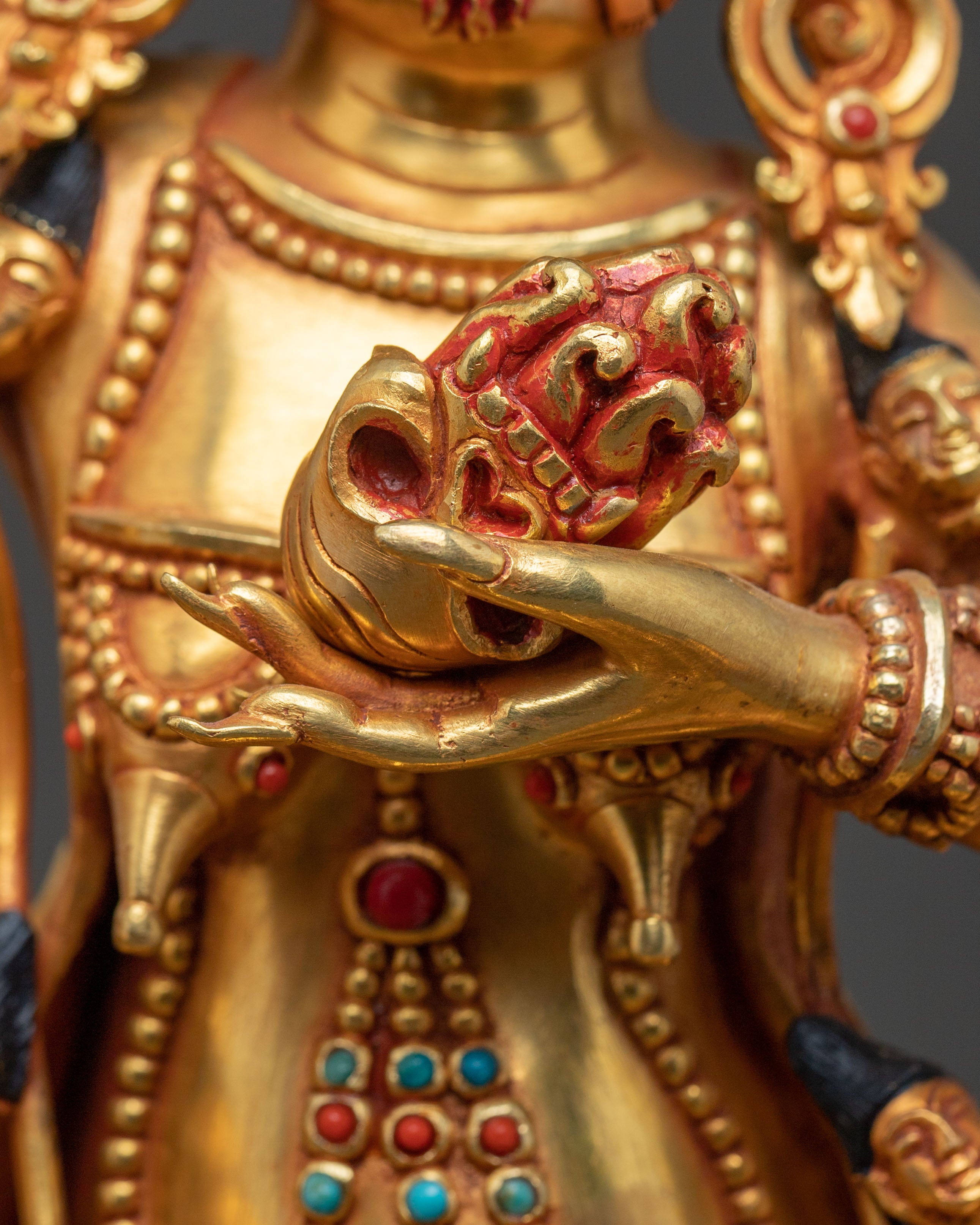 Palden Lhamo Golden Statue | Fierce Protector