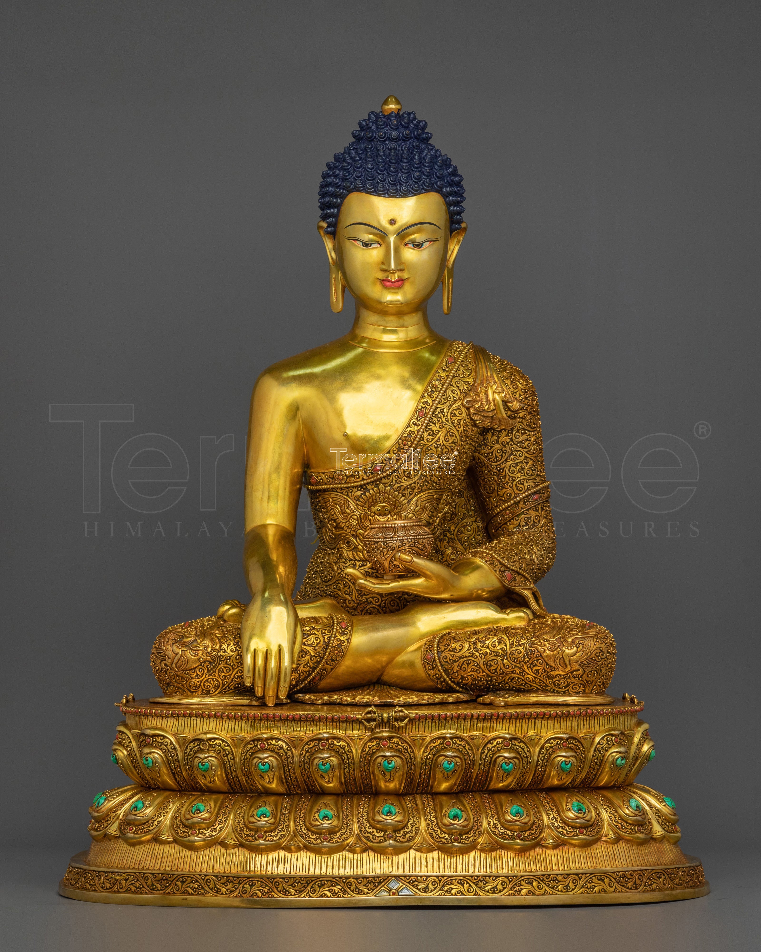 Shakyamuni Buddha Golden Statue for Buddhist Shrine
