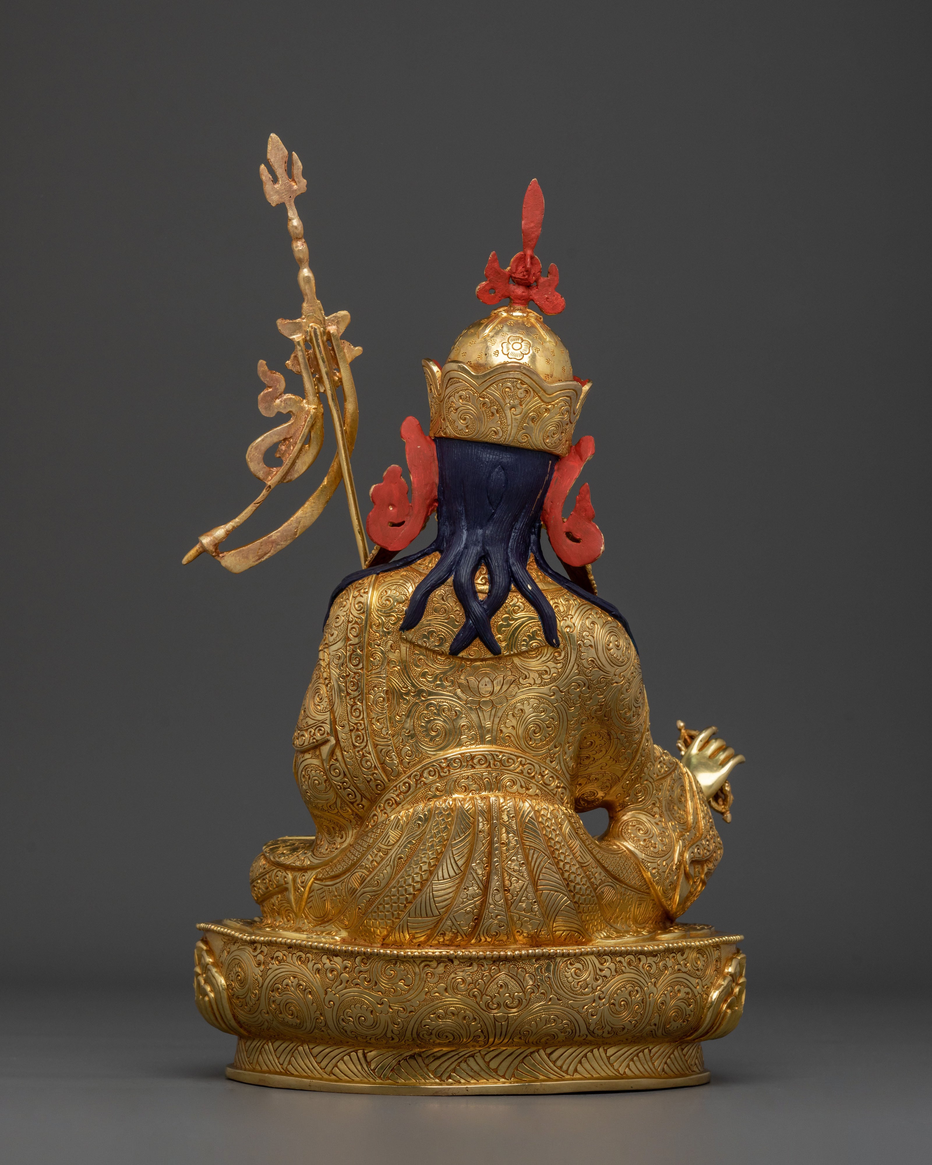 Guru Rinpoche Statue | 24K Gold Gilded Buddhist Master