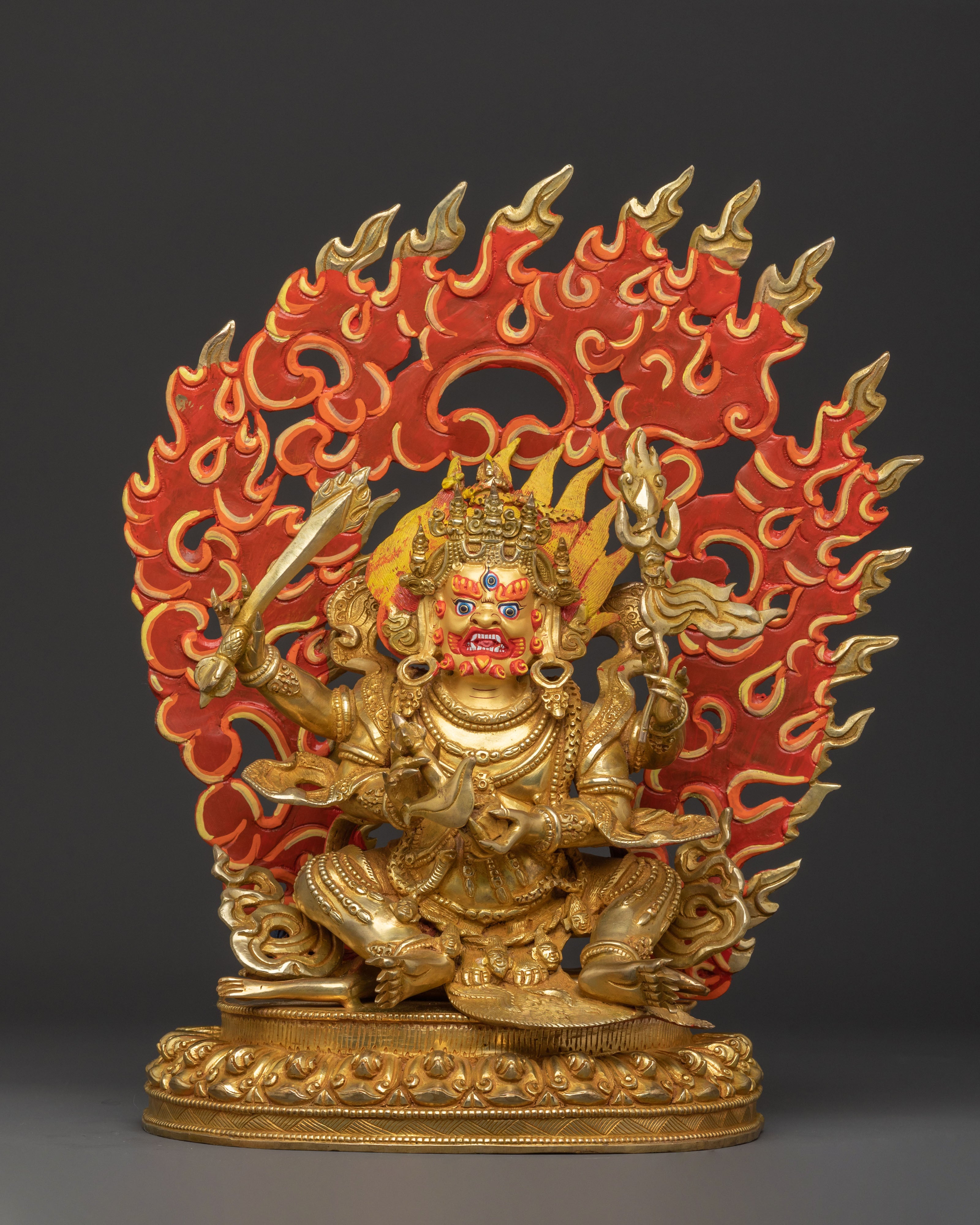 Four Armed Mahakala Statue