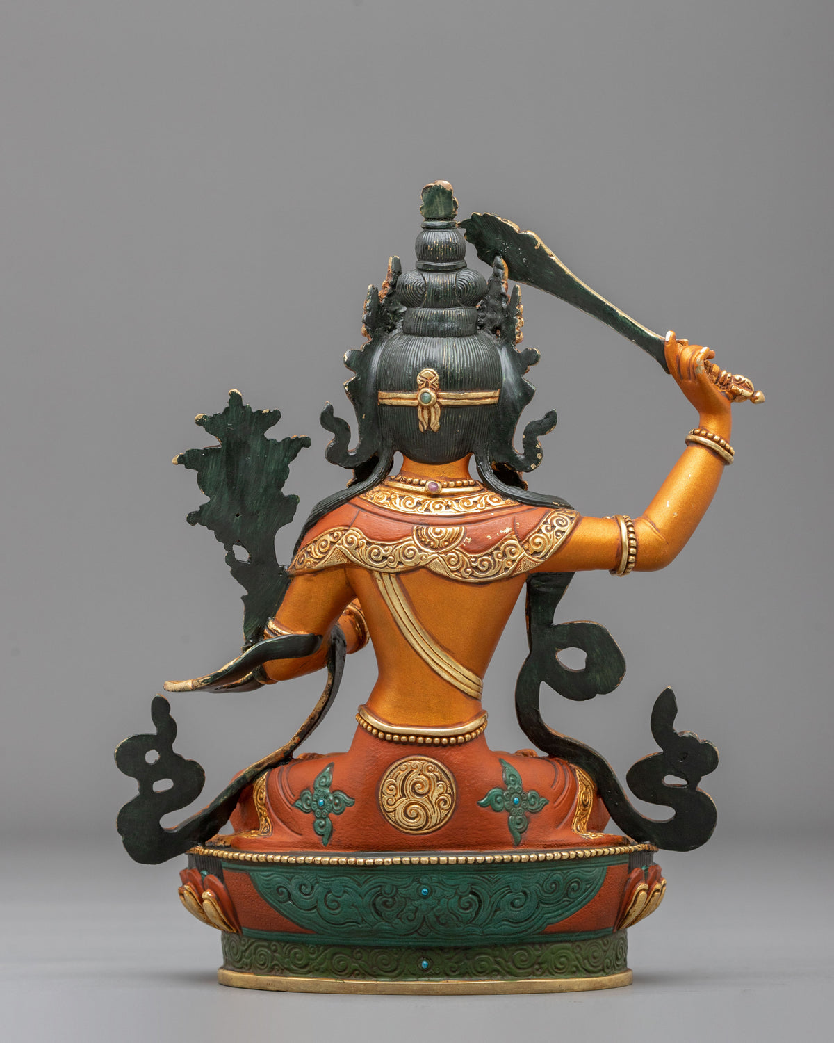 Manjushri Copper Figurine | Made in Nepal