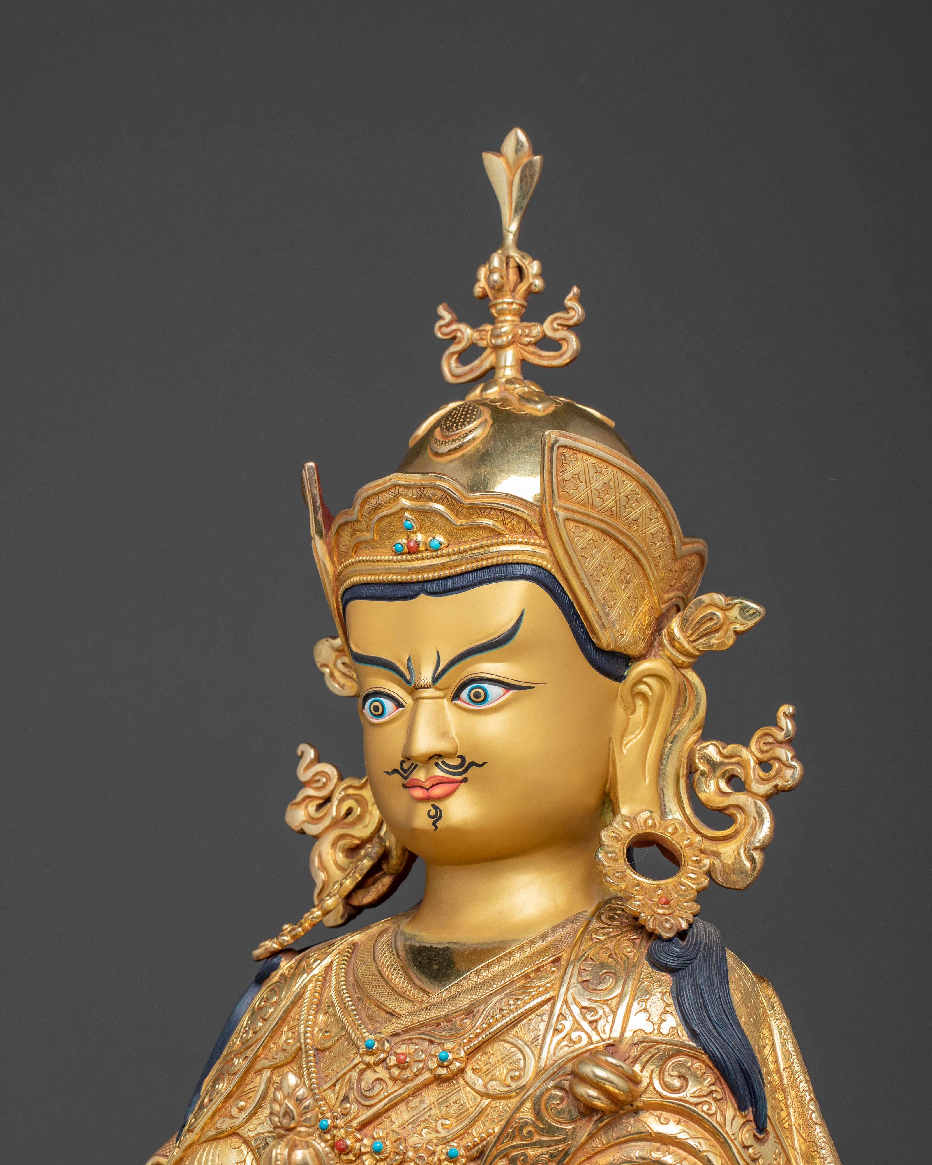 Radiant Traditional Padmasambhava Statue