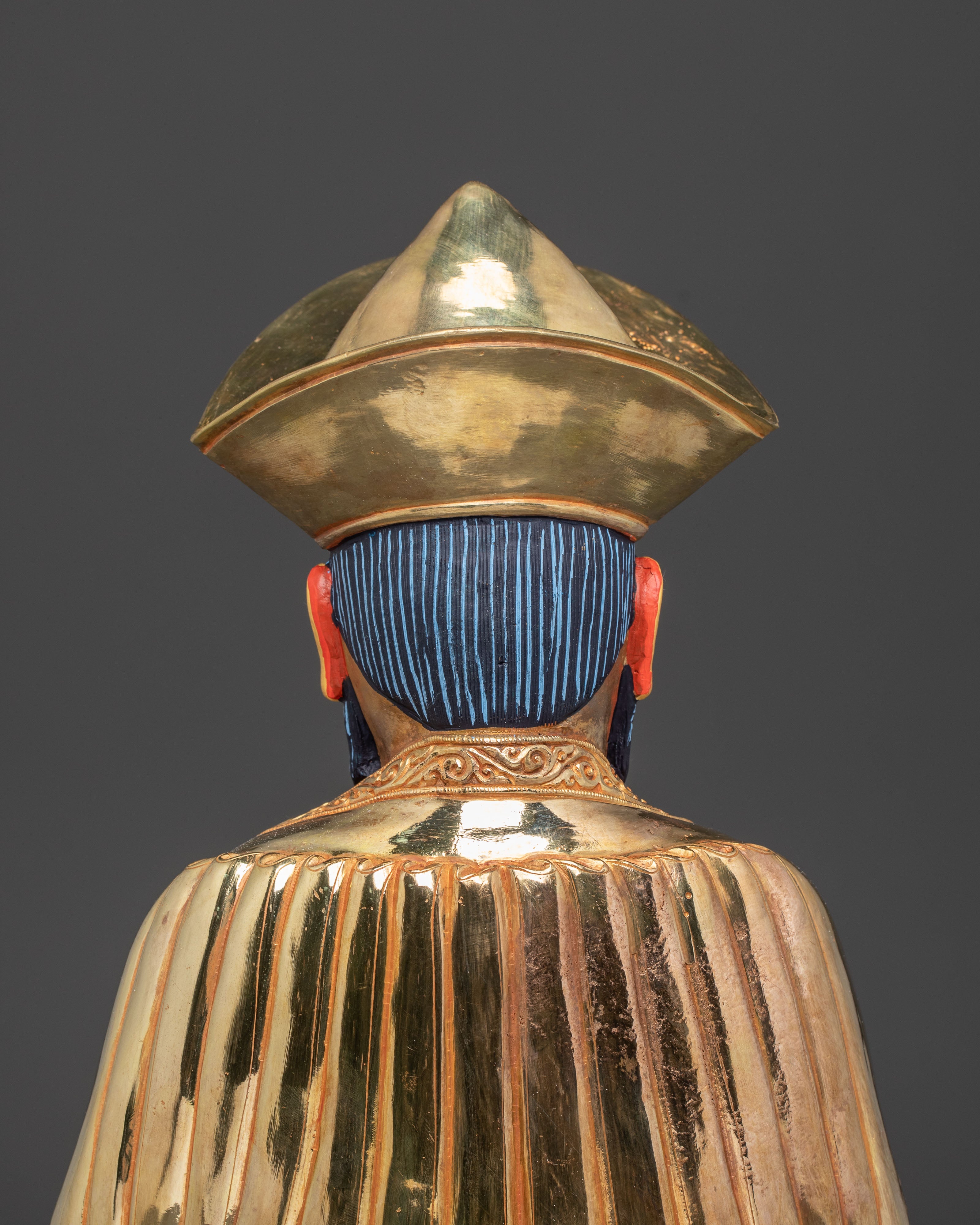 Handmade Guru Shapdum Golden Statue — Auspiciously Gilded