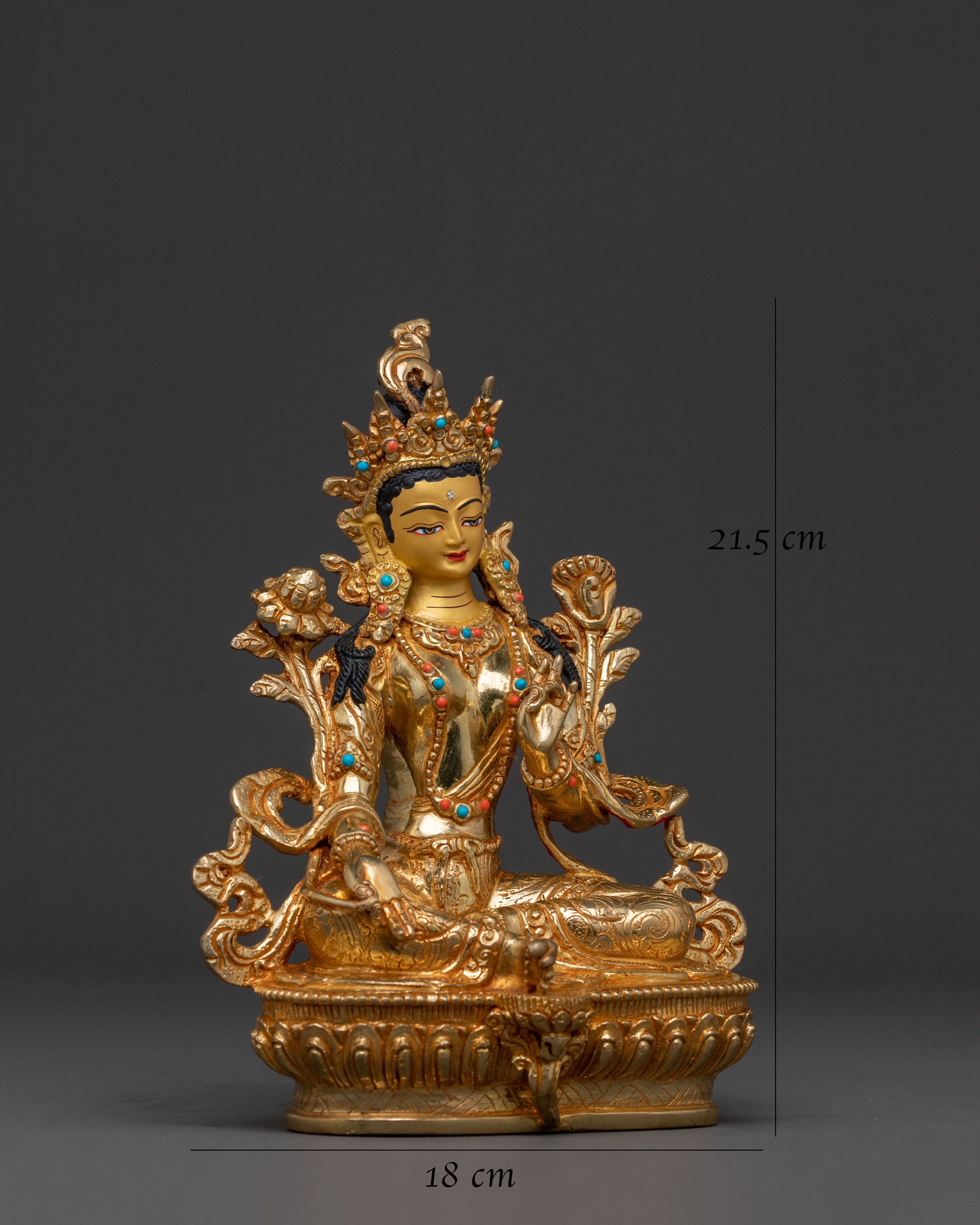 Compassion Deity Green Tara Statue | Protector Icon
