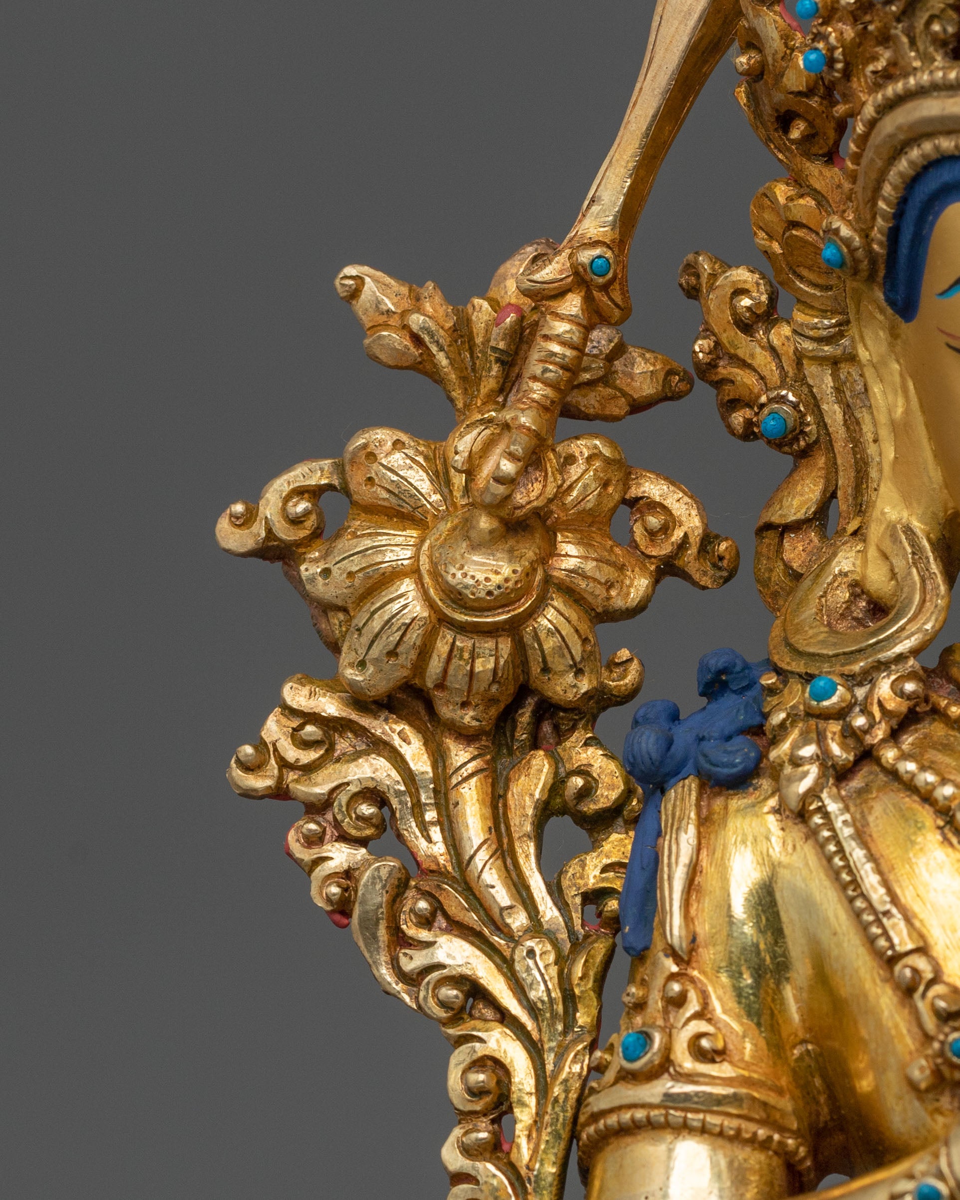 Tikshna Manjushri Sacred Sculpture | Wrathful Bodhisattva of Wisdom