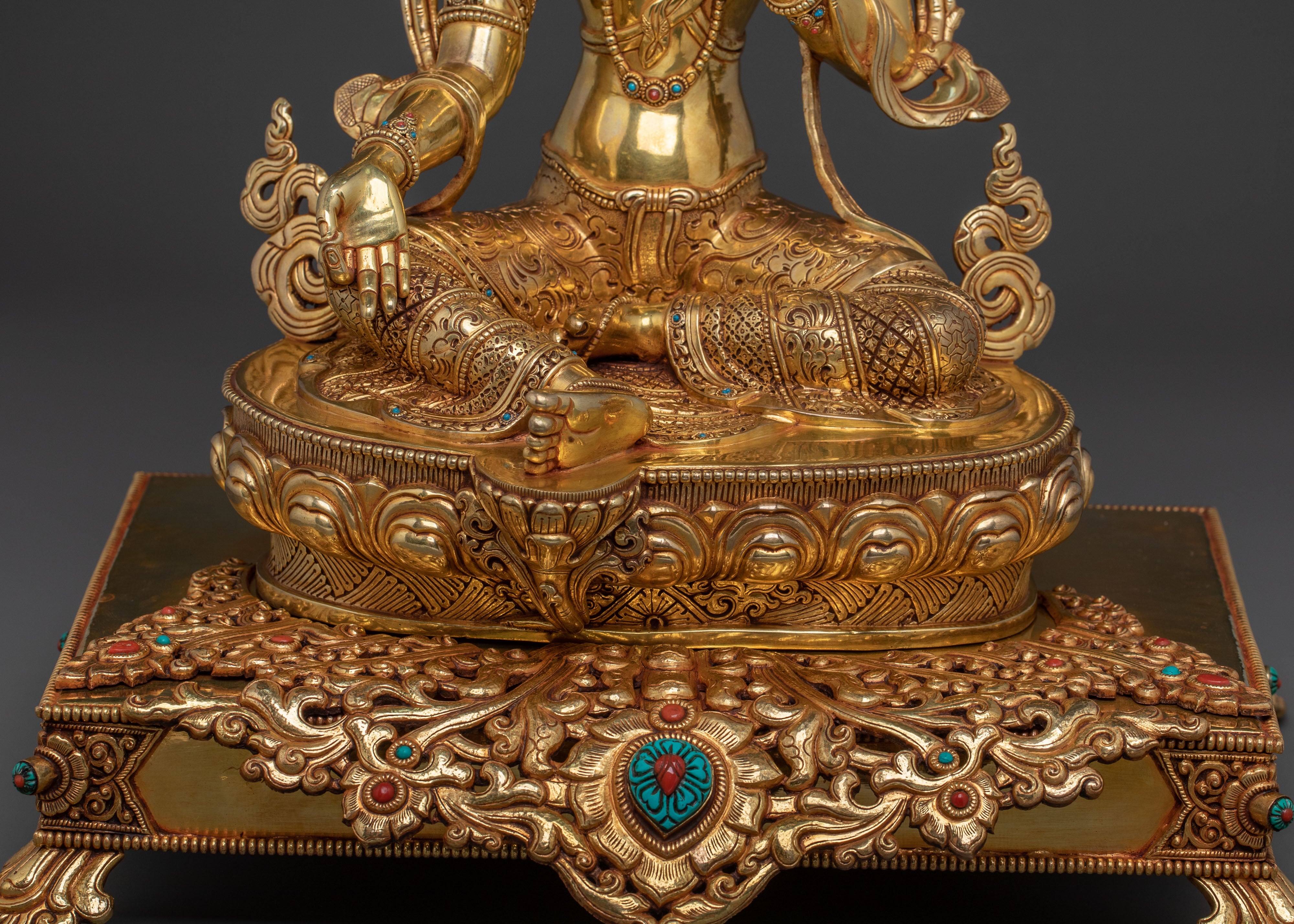 Shyama Tara Statue on Throne | Altar Home Decor
