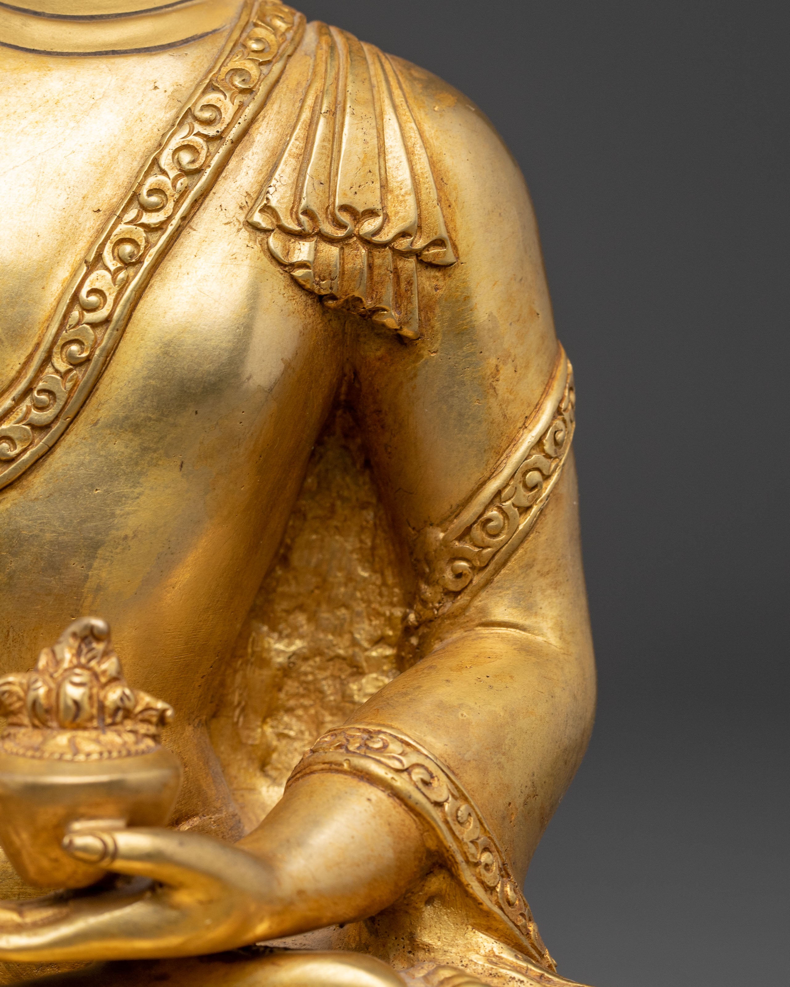 Golden Medicine Buddha Statue: The Supreme Healer | Healing Buddha