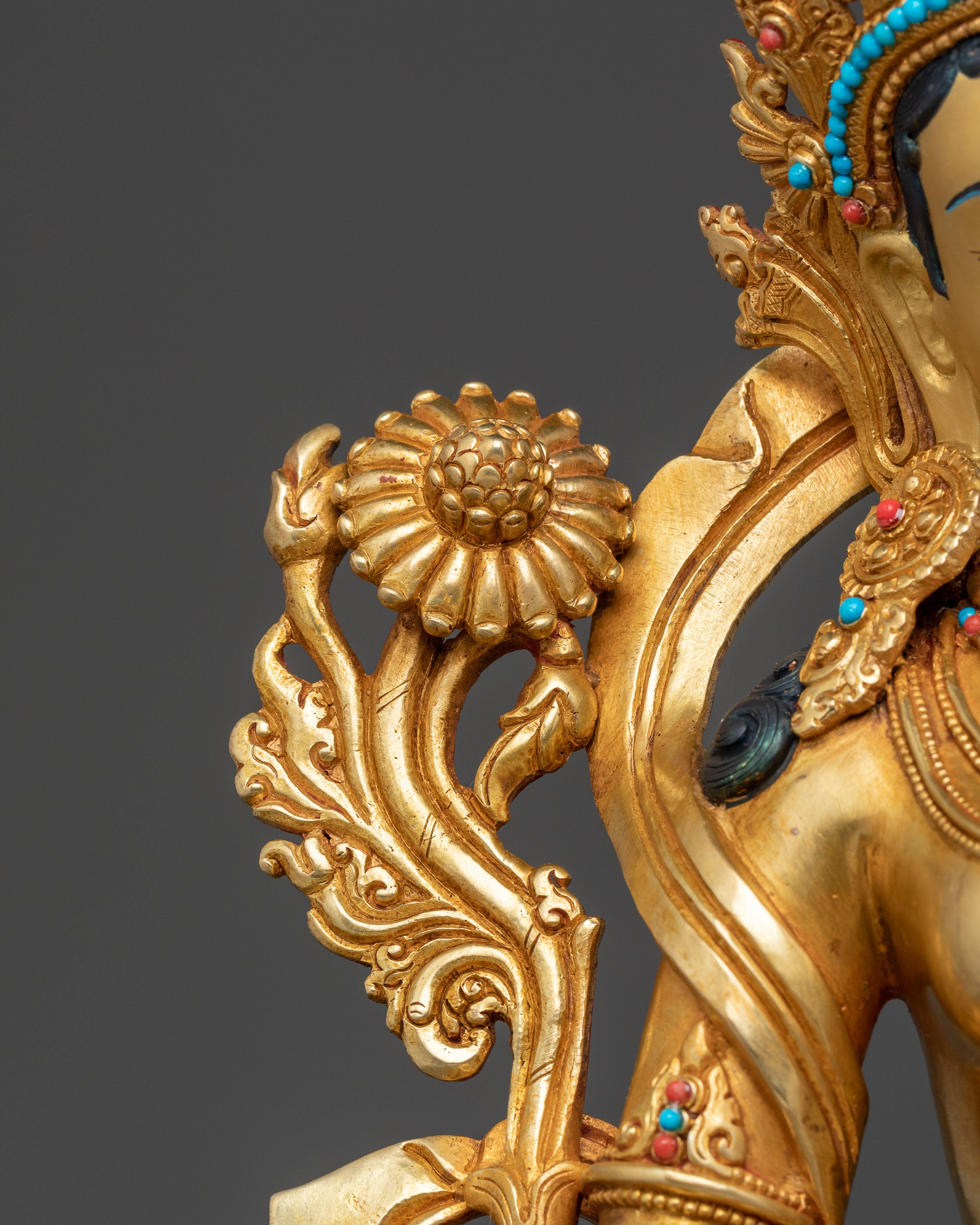 Green Tara Mother Figure: Buddhist Statue