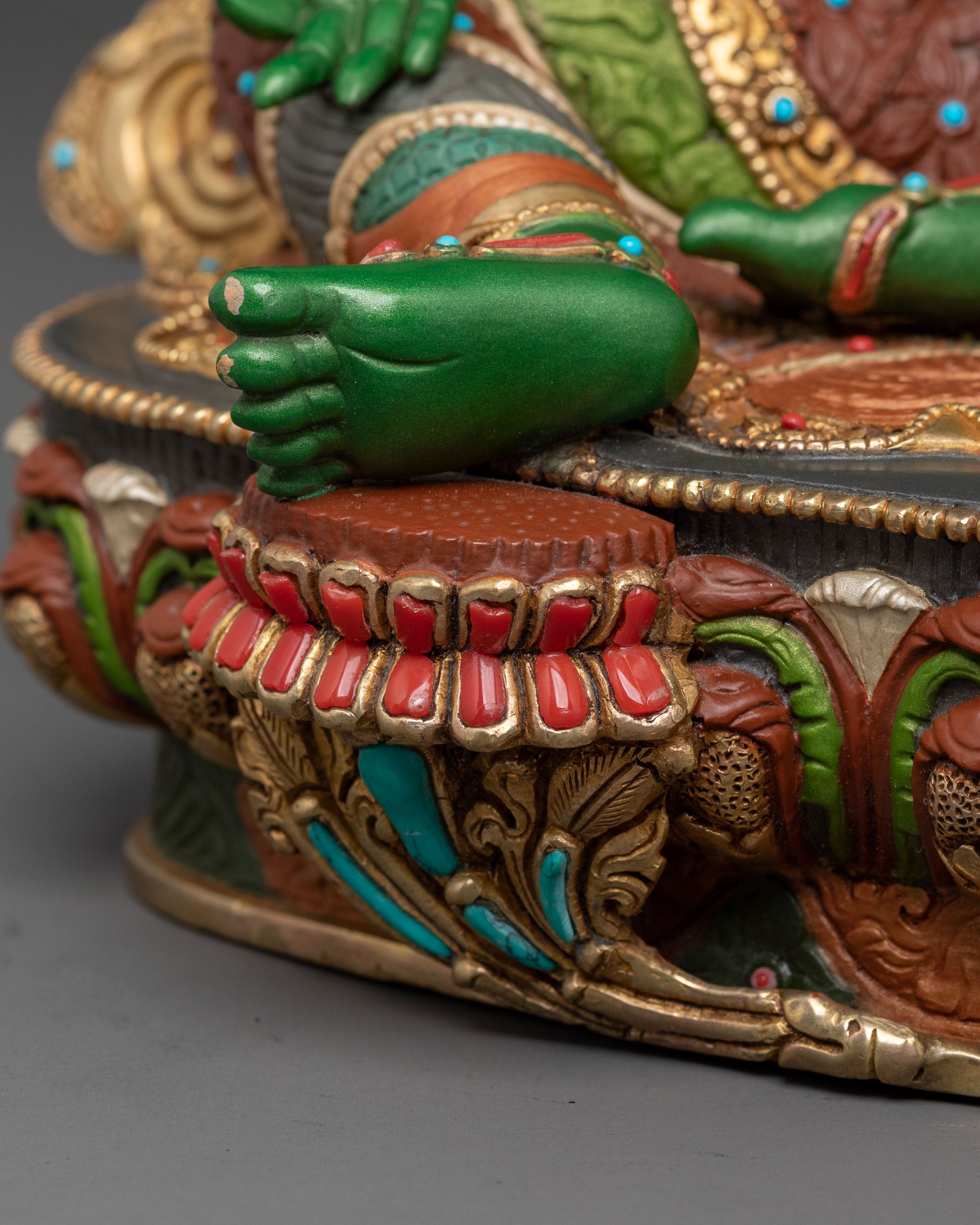 Green Tara Statue of Sacred Protection | Goddess of Compassion
