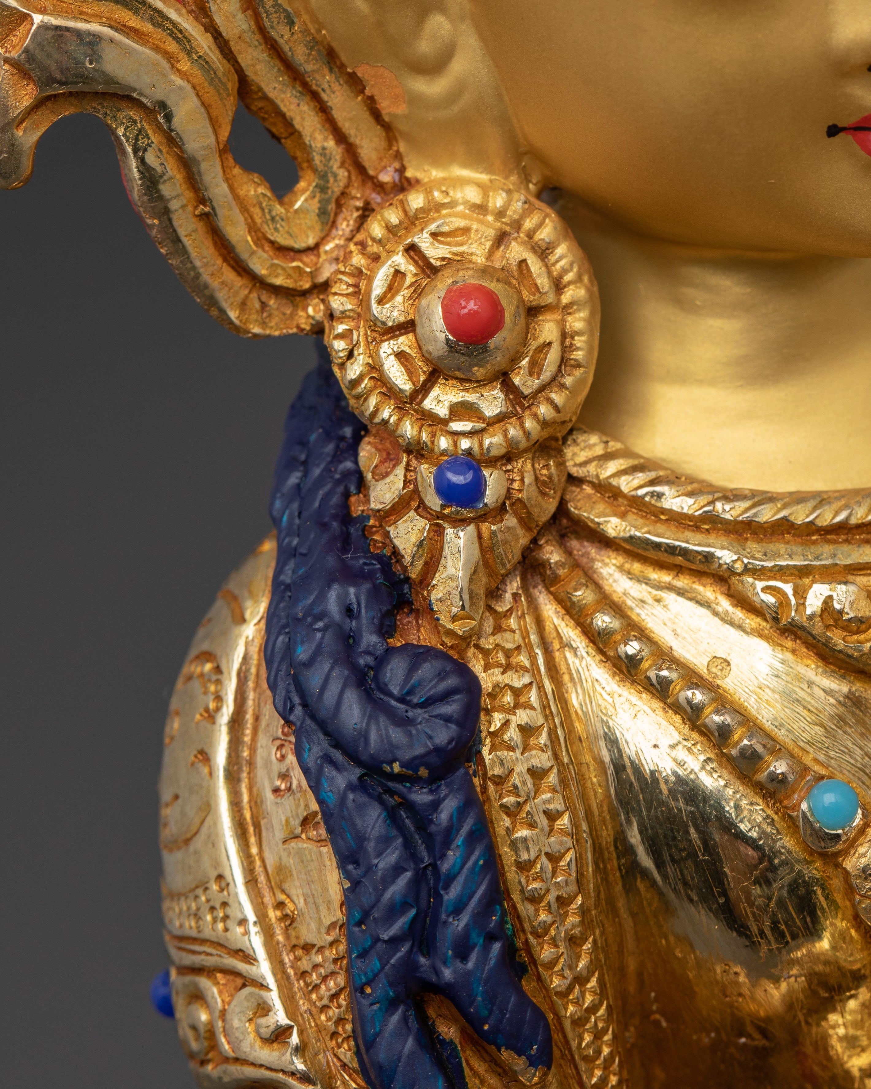 The Divine Vajrasattva Statue: Handcrafted Copper & Gold