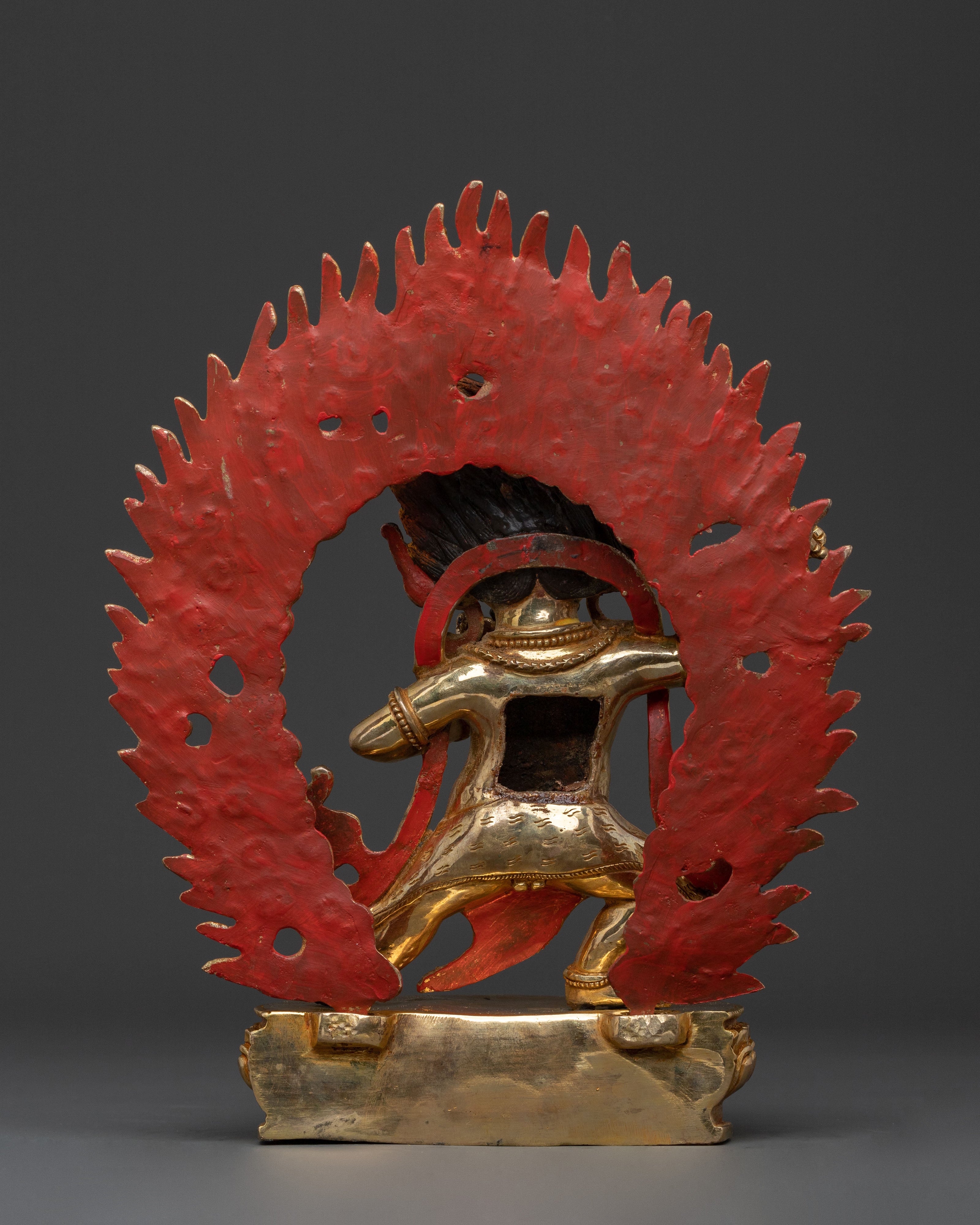 Thunderbolt Holder Vajrapani Icon | Buddhist Wrathful Deity Sculpture