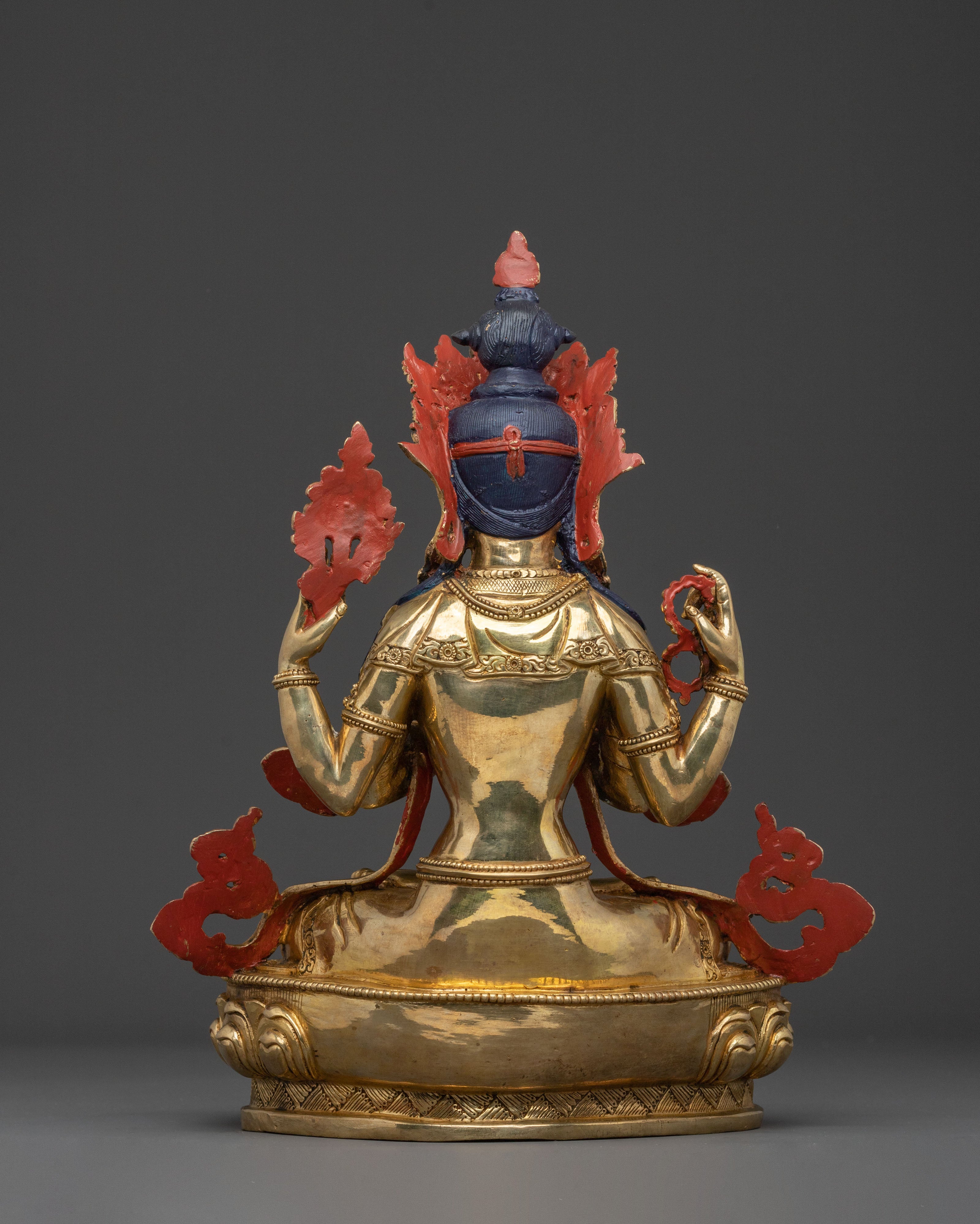 Four Armed Chenrezig Compassion Statue | Bodhisattva of Infinite Mercy