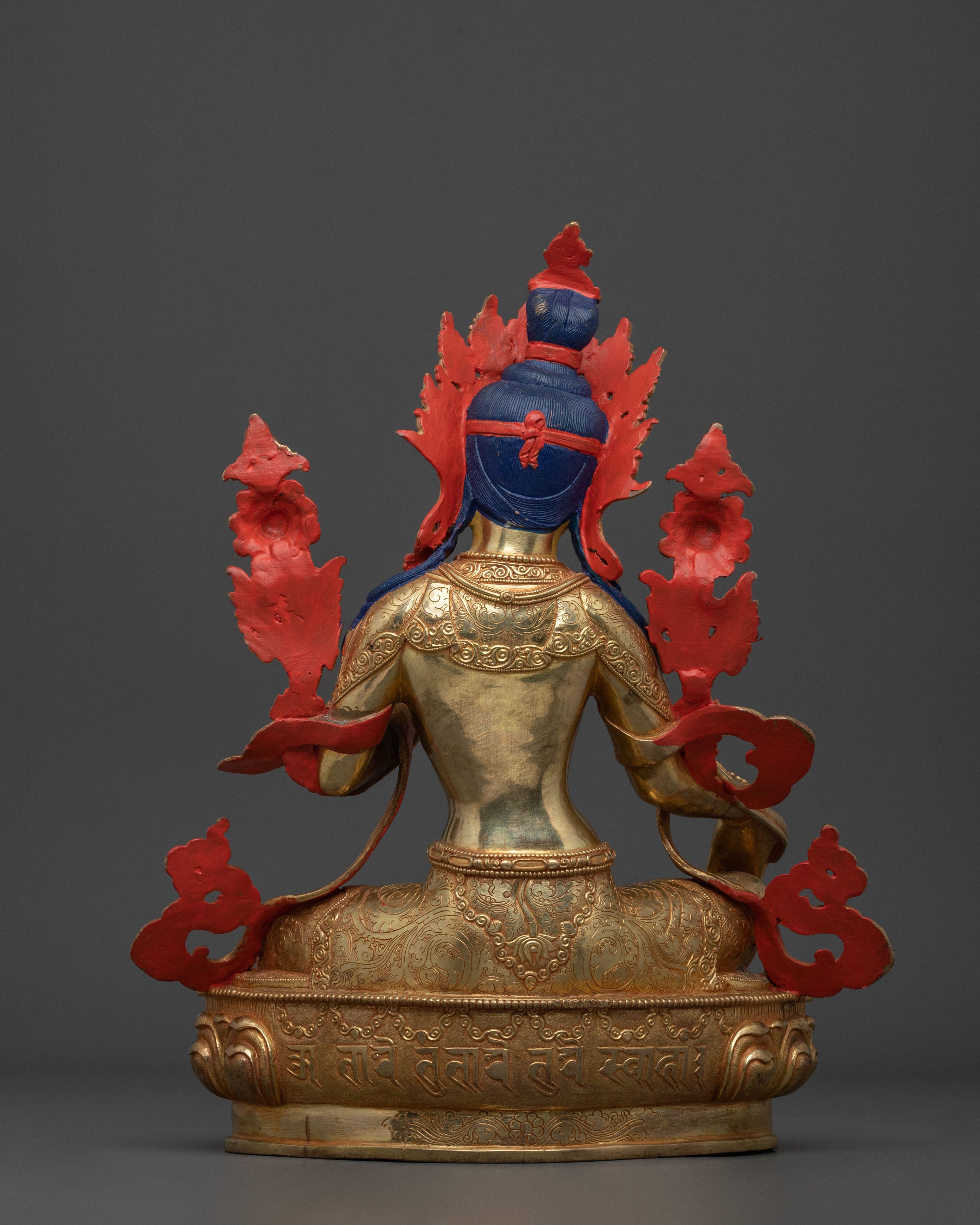 Green Tara Ritual Statue | | Handcrafted Buddhist Goddess Sculpture