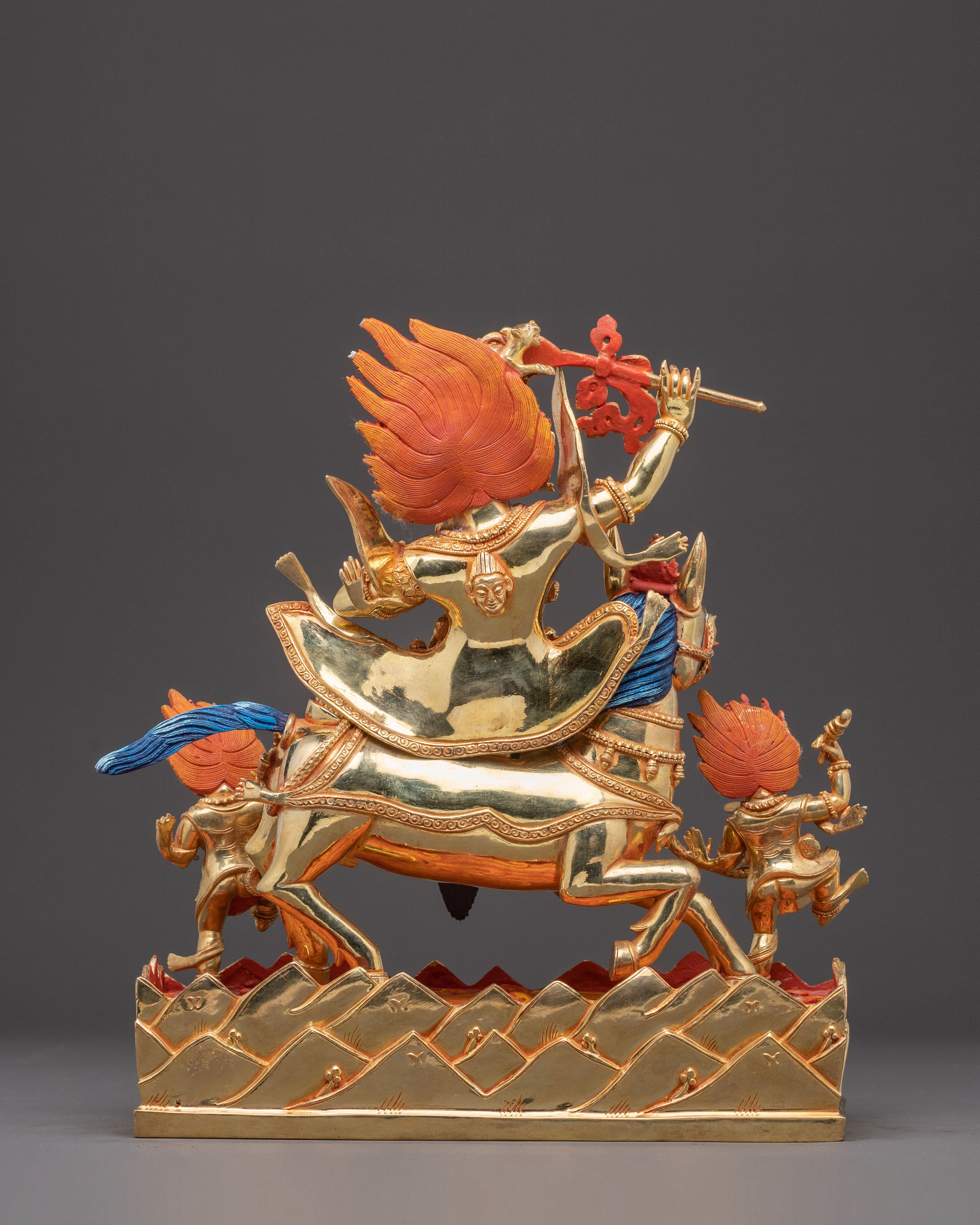 Golden Statue of Palden Lhamo | Fierce Tibetan Protector