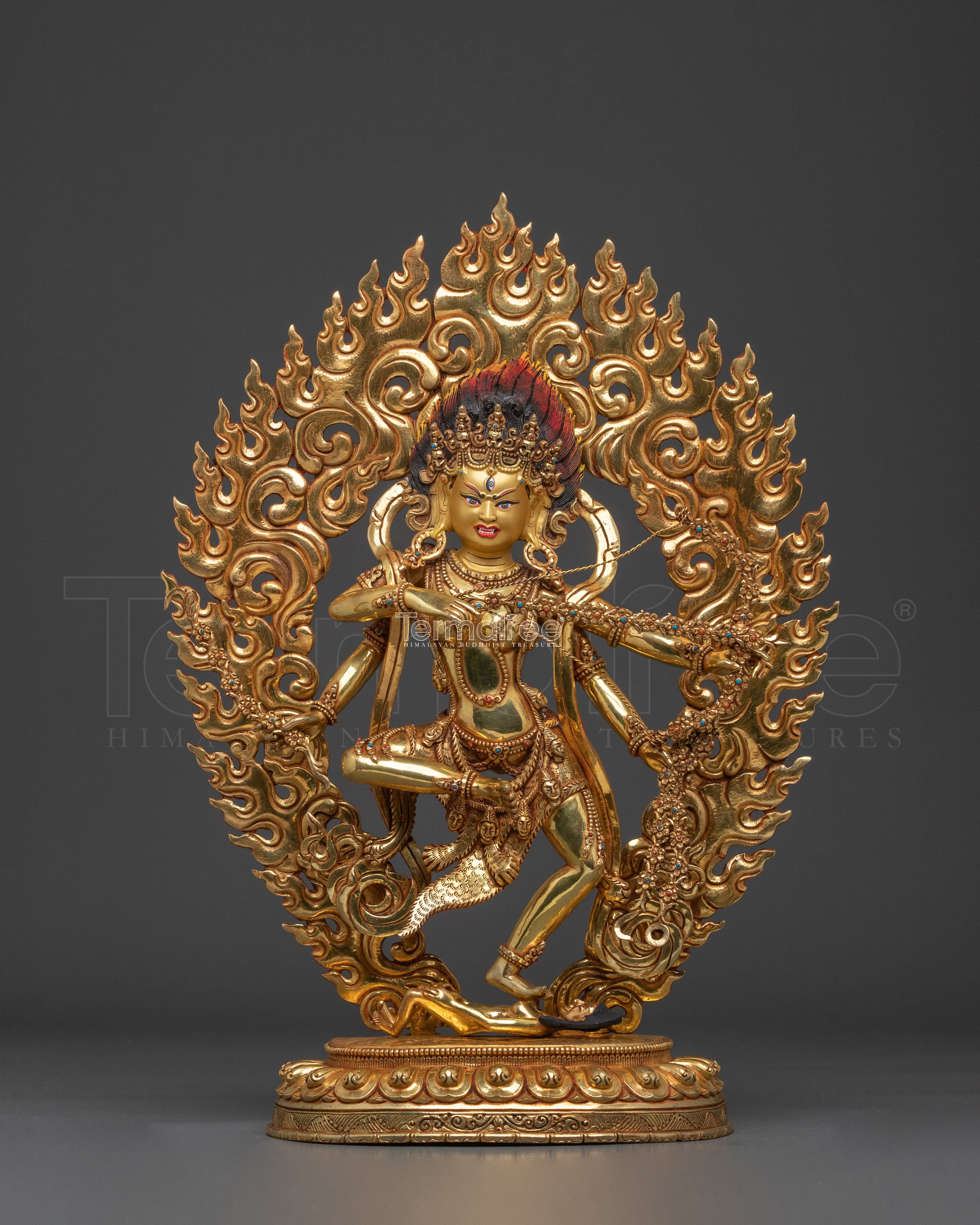 Handcrafted Kurukulla Sculpture: Himalayan Buddhist Art
