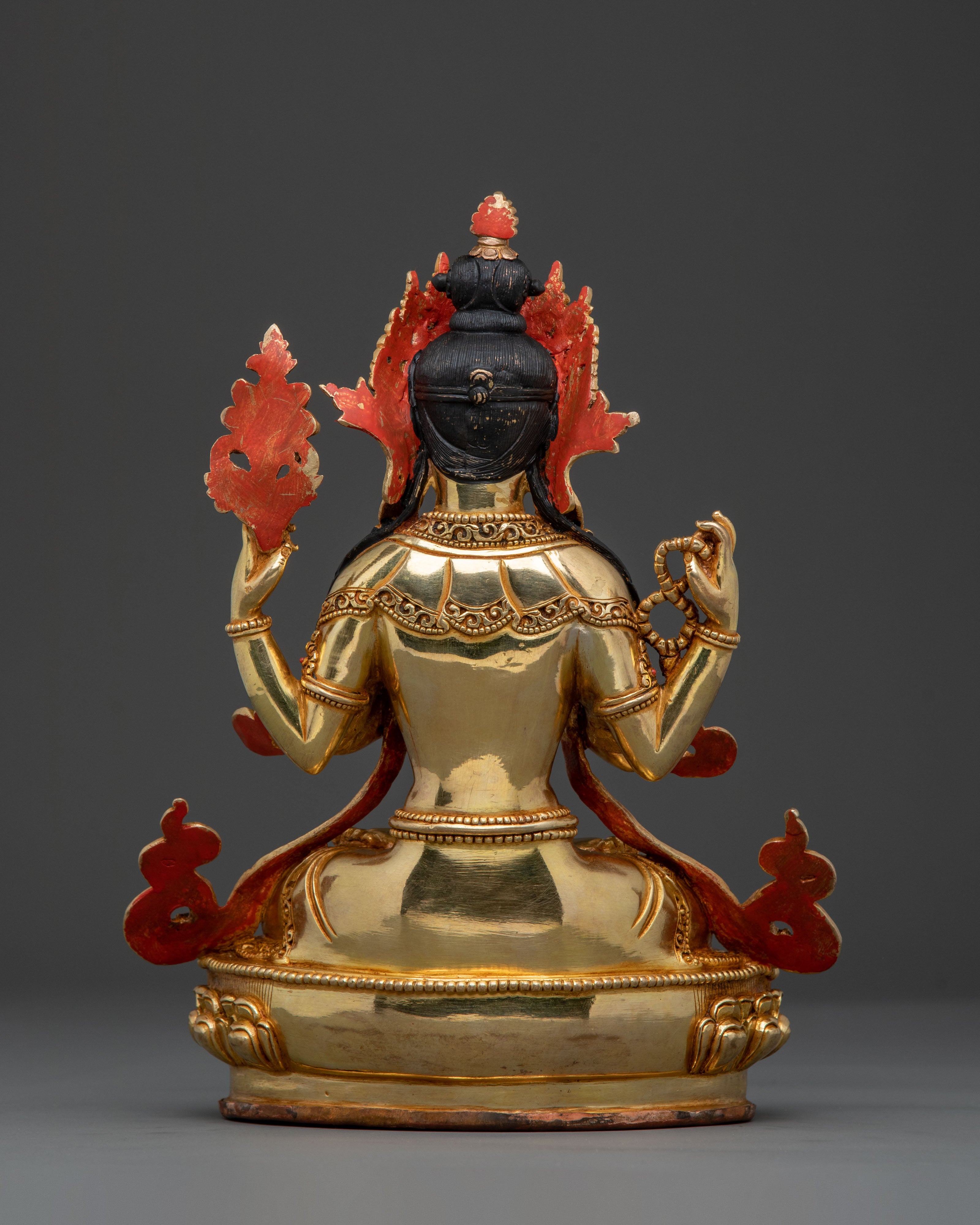 Chenrezig Statue | 24k Gold Gilded Bodhisattva